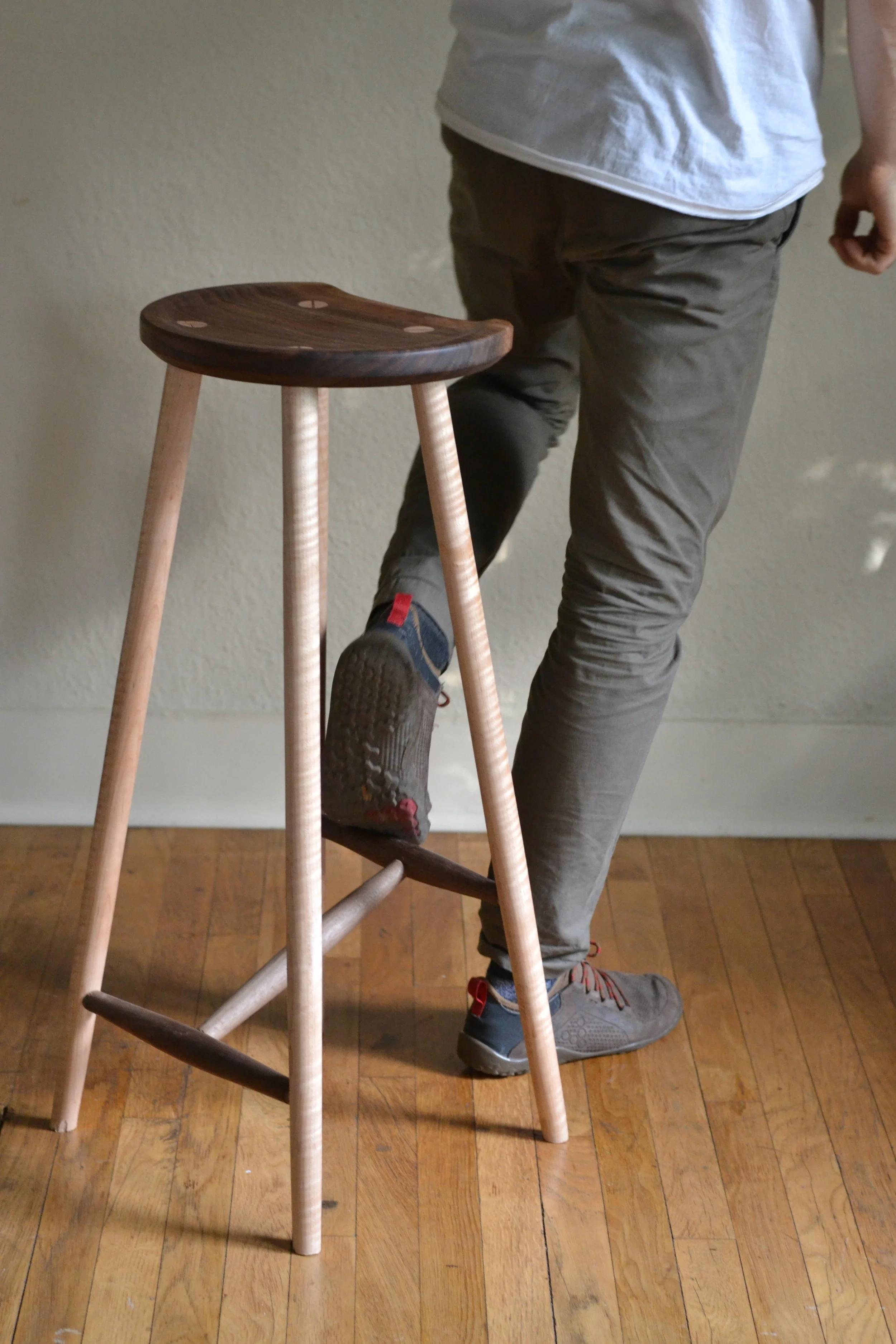 Wooden Barstool