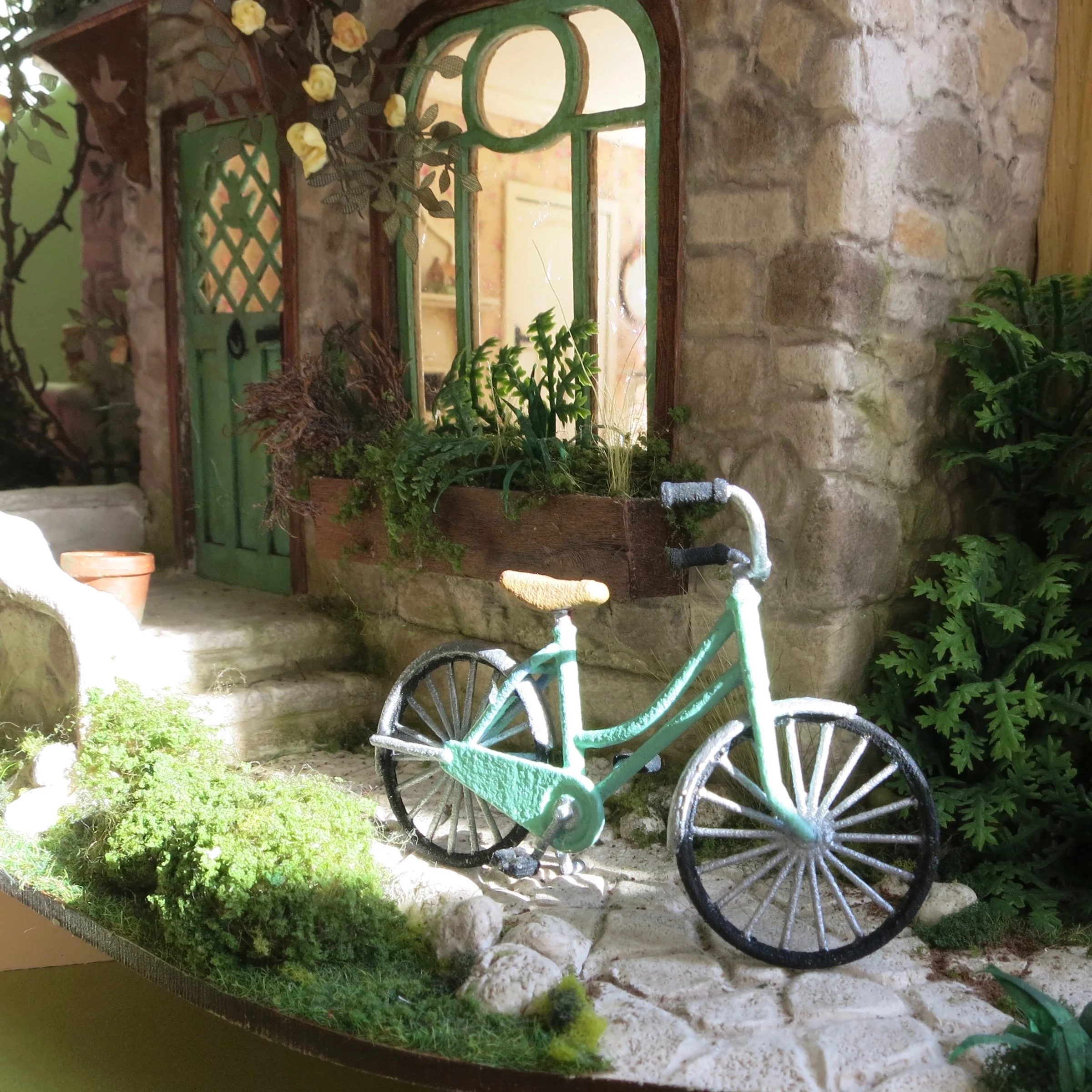 Outside the Carmel cottage