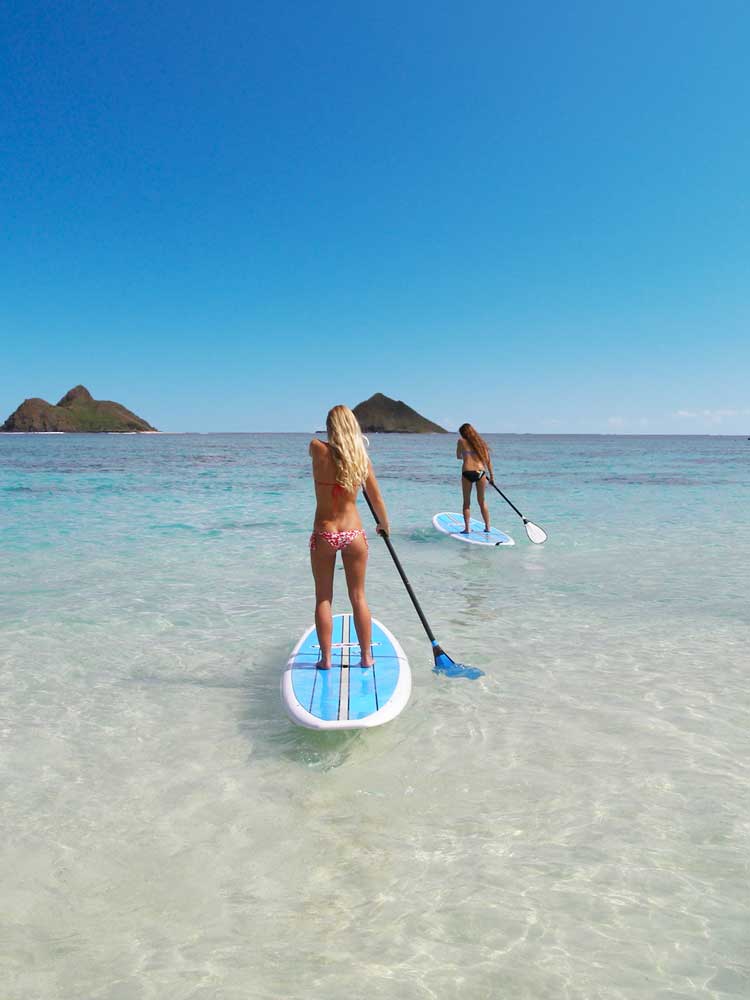 Stand Up Paddleboarding to the Mokulua Islands (Copy)