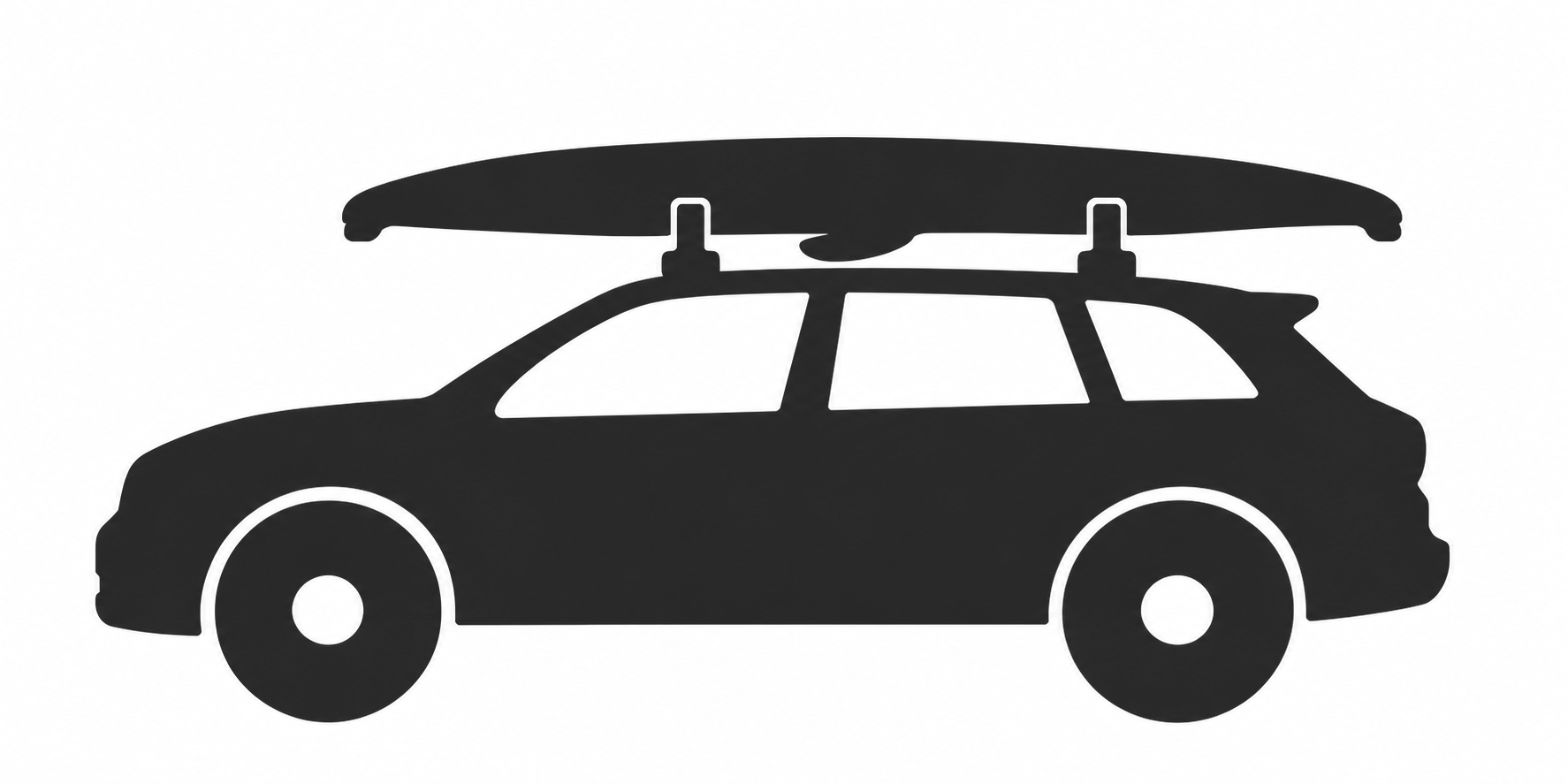 Load your kayak on your rental car with free soft racks.