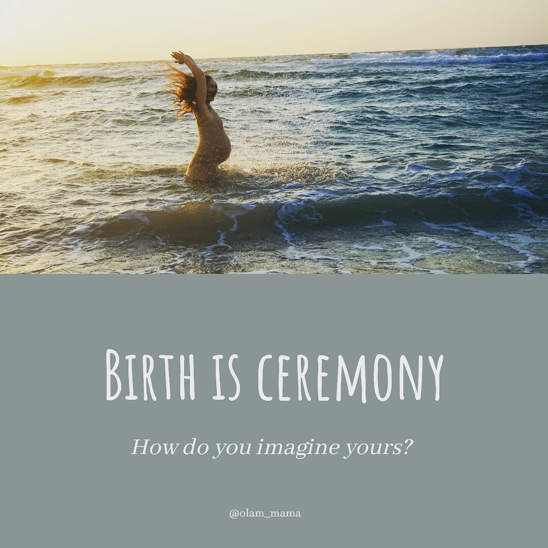 In birth we have the opportunity to be in ceremony. What does this mean? It means setting intentions and creating your own rituals designed to carry you through the portal of birth. 

When we approach birth in such a way, we reclaim the Power of birt