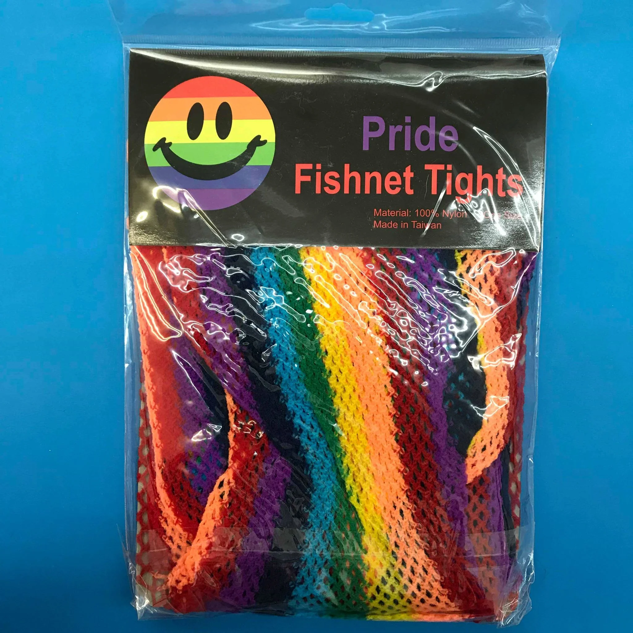 rainbow fishnet tights