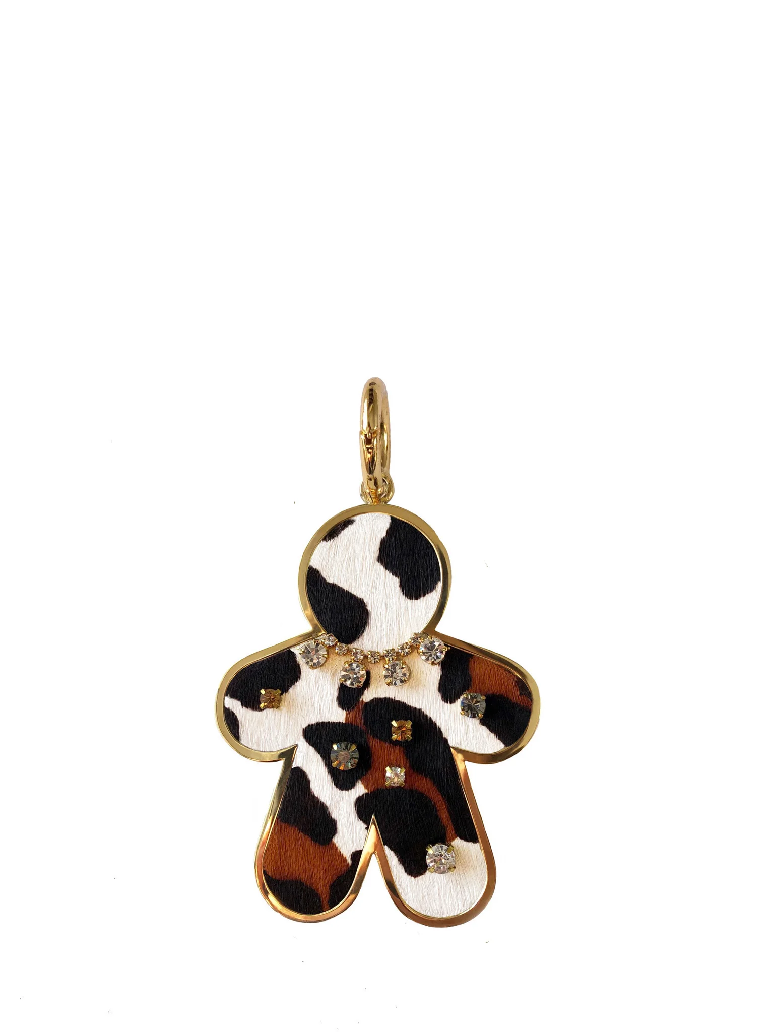 Leopard Print Gingerman Keychain