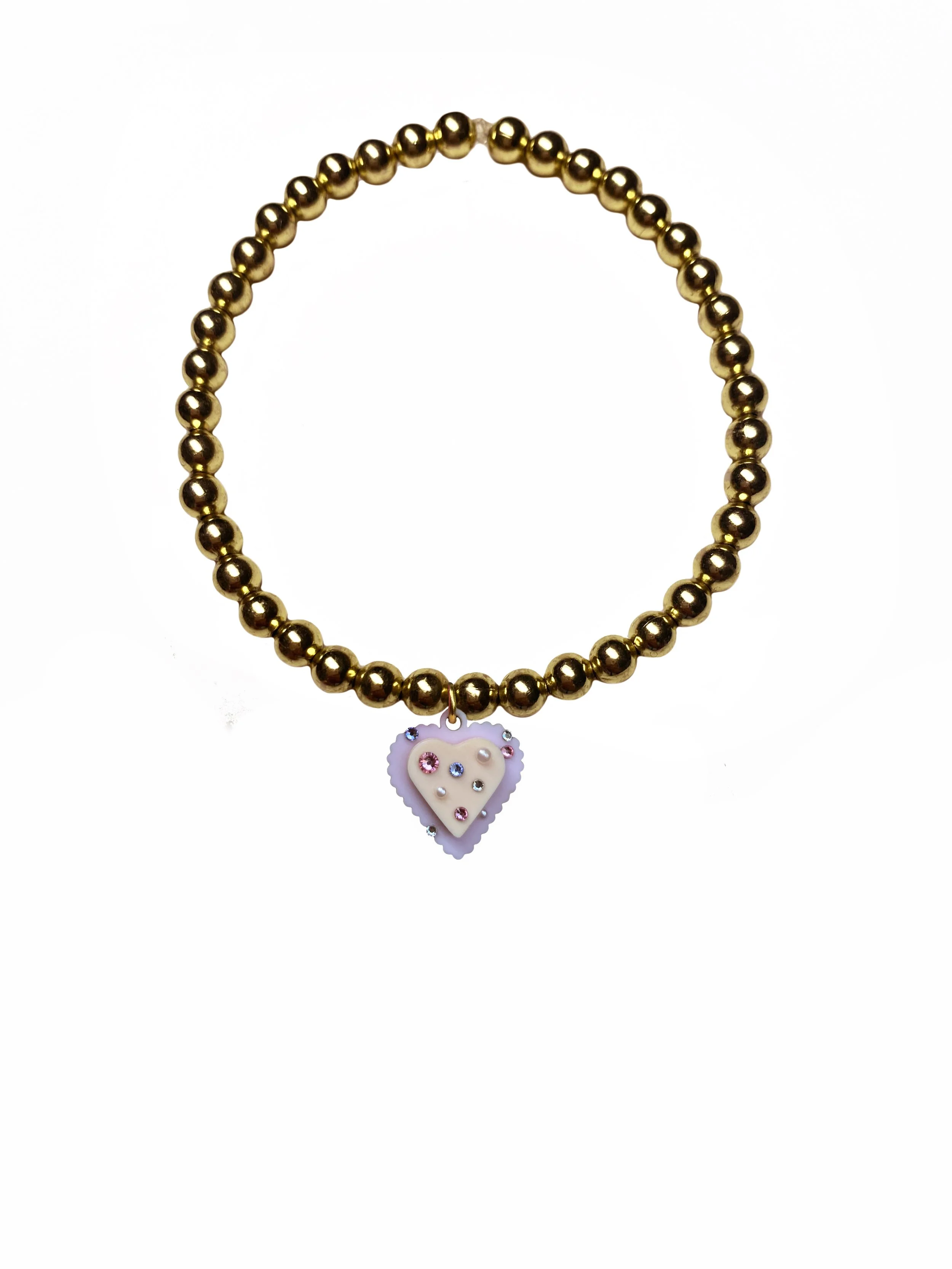 Light Pink Mini Heart Cookie Bracelet