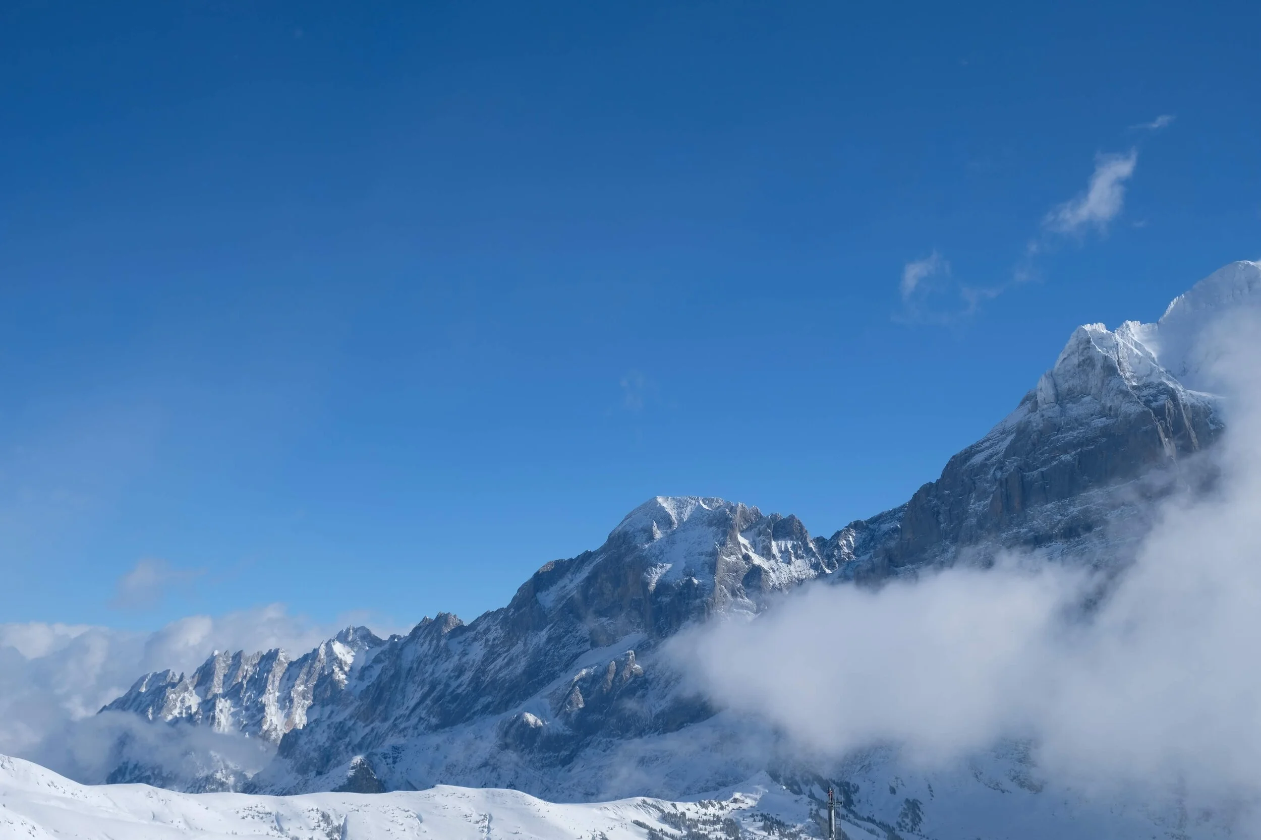 Clear day in the Alps