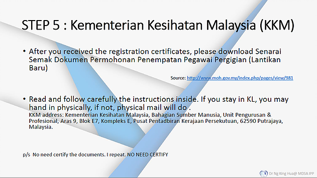 THE APPOINTMENT OF DENTAL OFFICER UG41 MALAYSIA (FOR MALAYSIAN 
