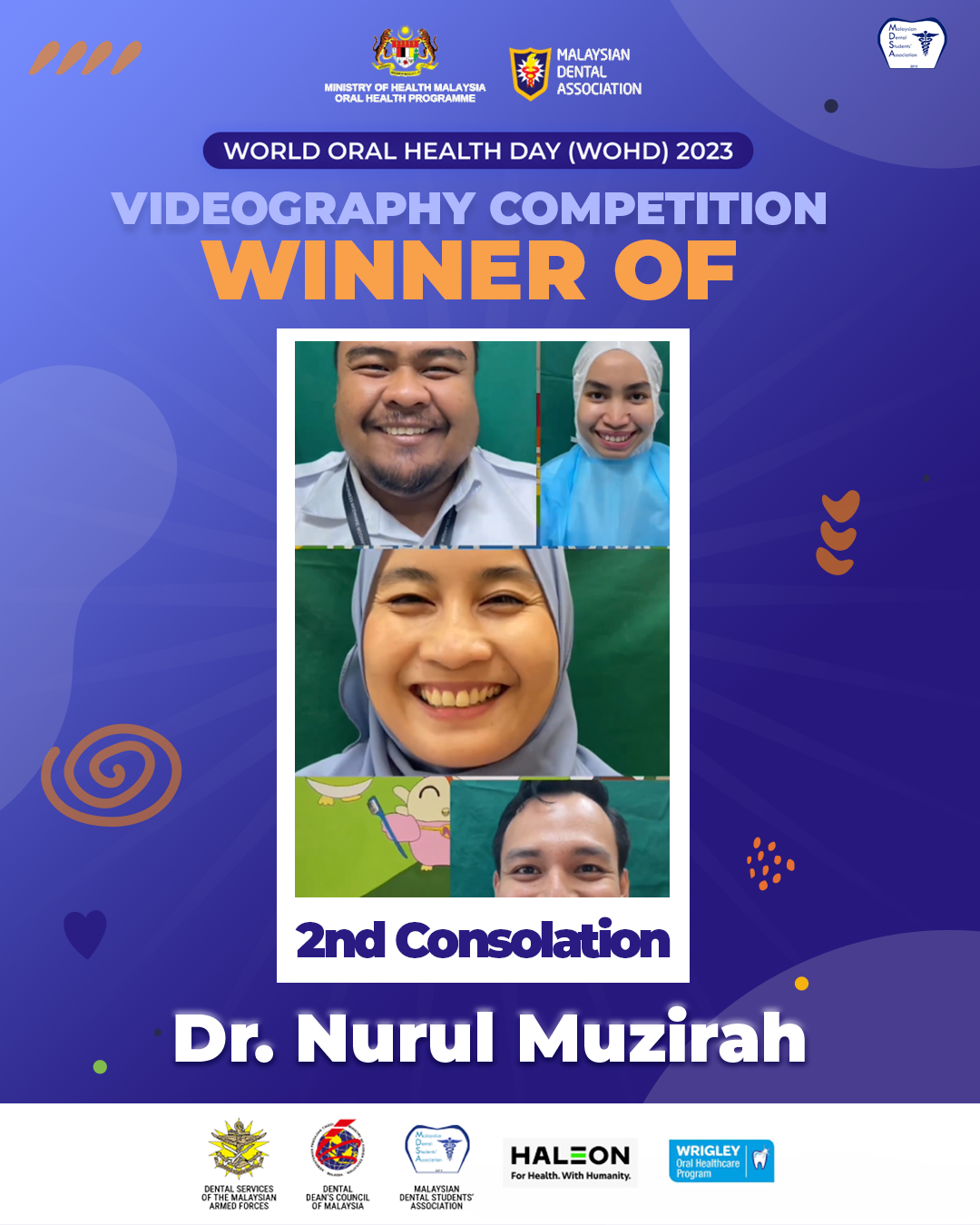 [WOHD Videography Competition Winners' Announcement] — MDSA