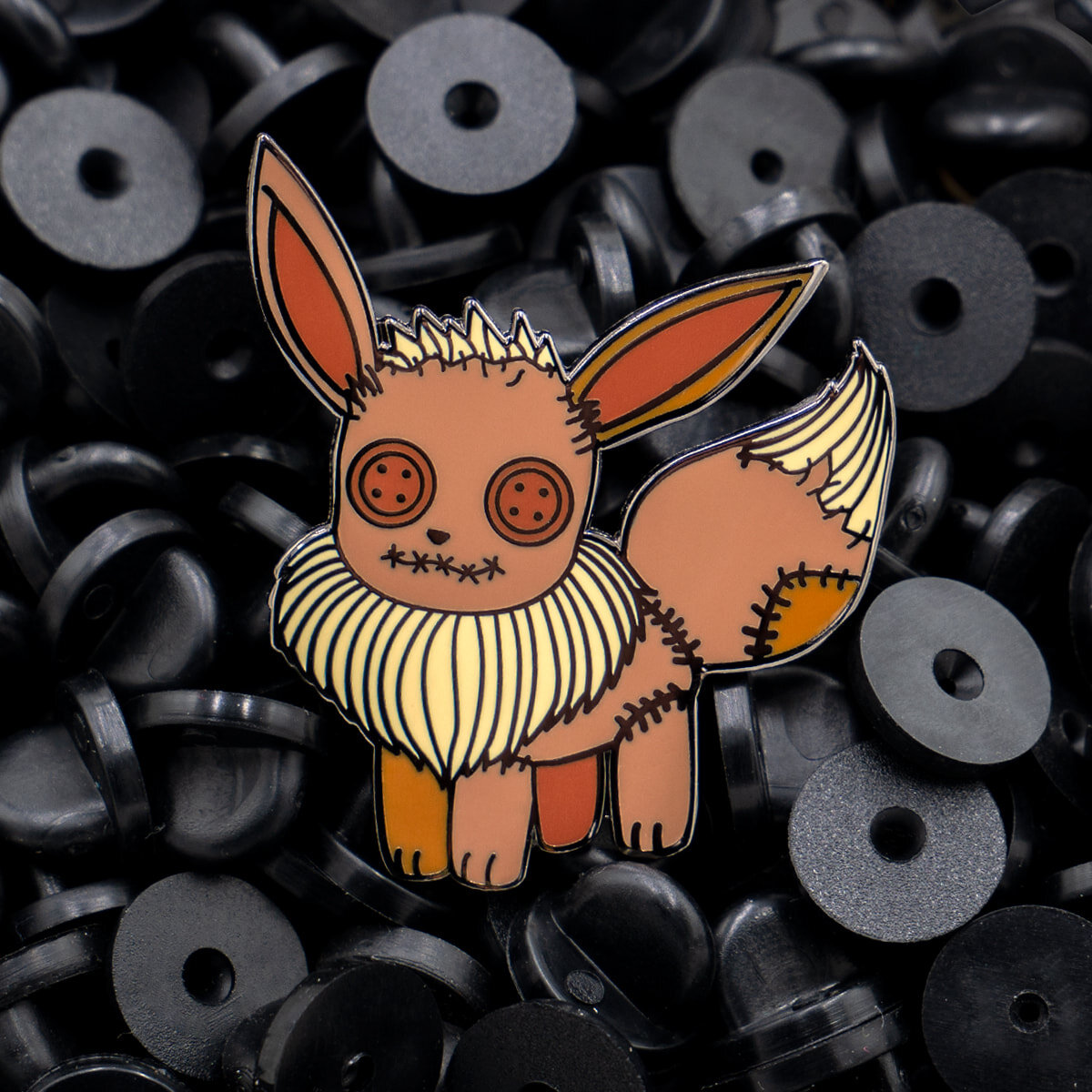 Voodoo Doll Eevee Hard Enamel Pin