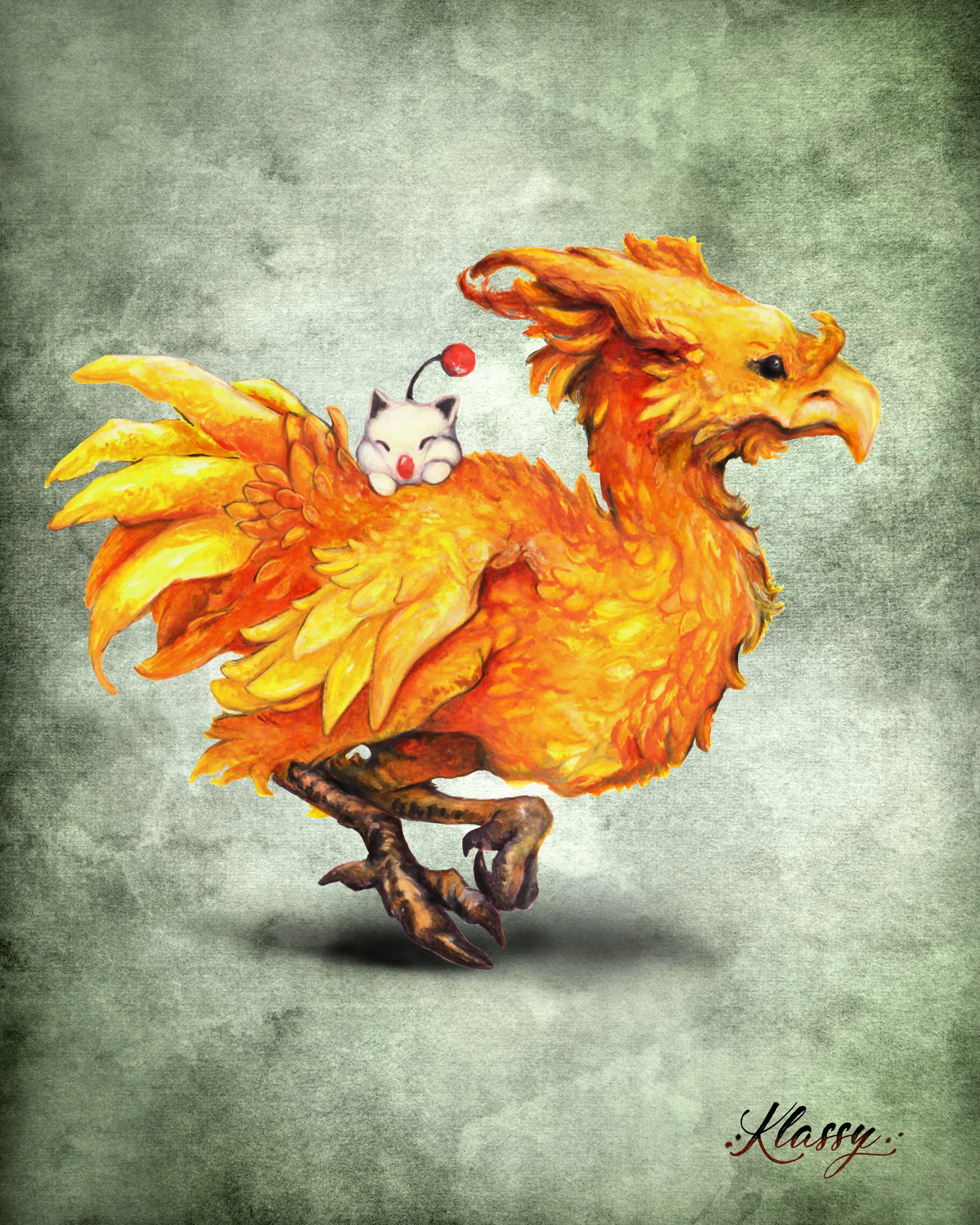 Chocobo Fine Art Print By Artist Kayla Klassy