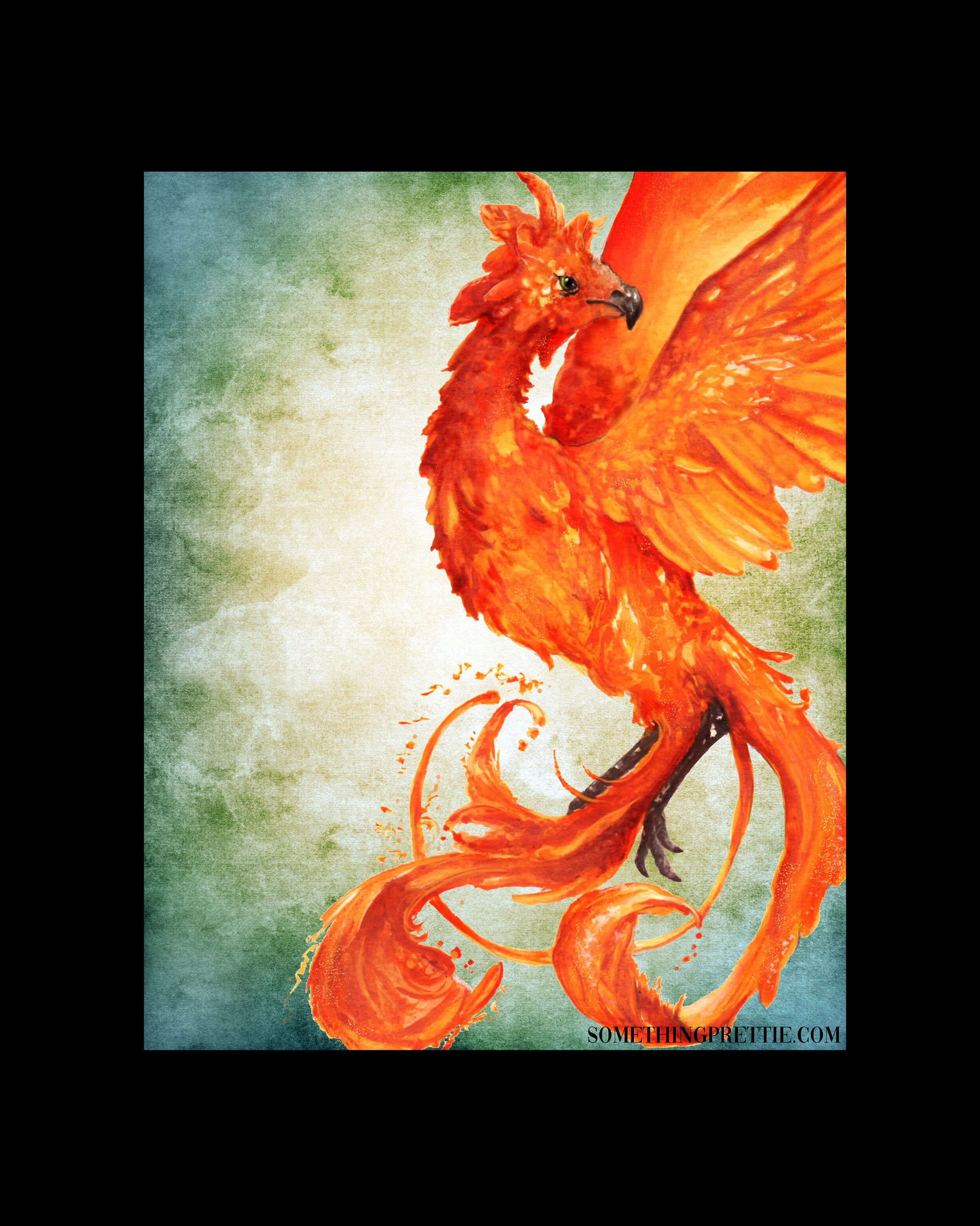 Pheonix Original Artwork Die Cut Sticker