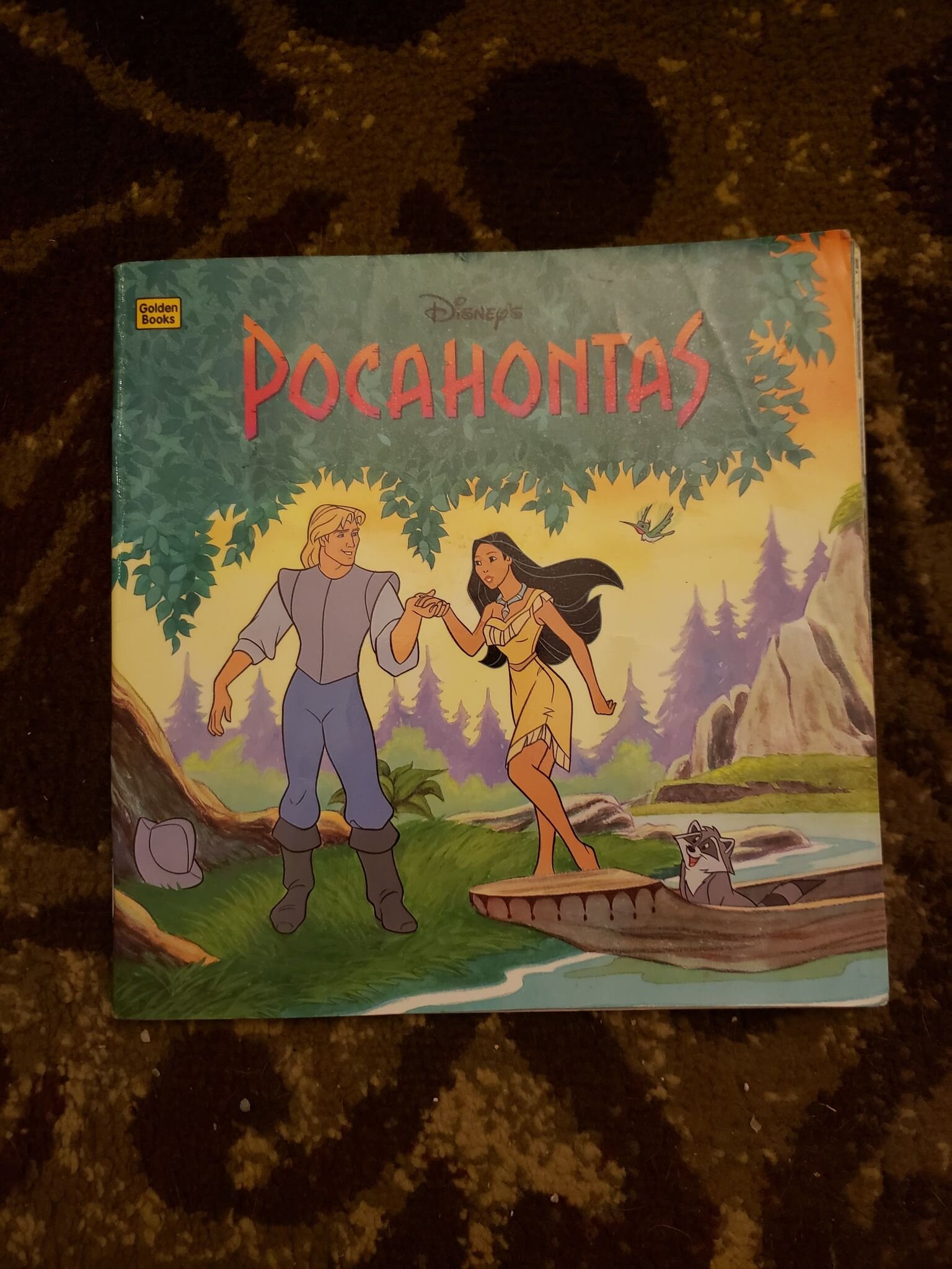 Vintage Disney Children's Book Golden Books "Pocahontas"