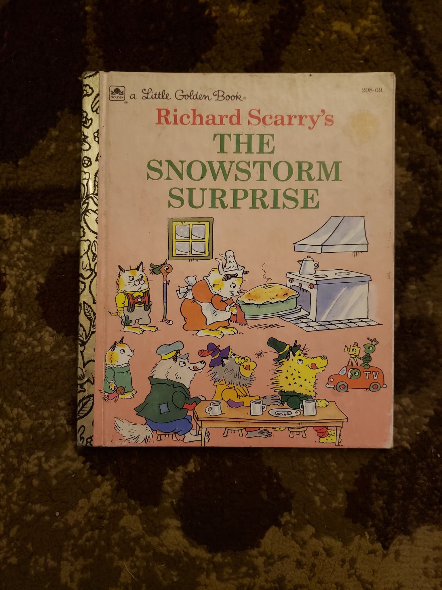 Vintage A Little Golden Book - Richard Scarry's "The Snowstorm Surprise"