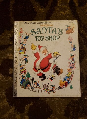 Vintage Disney A Little Golden Book - Santa's Toy Shop