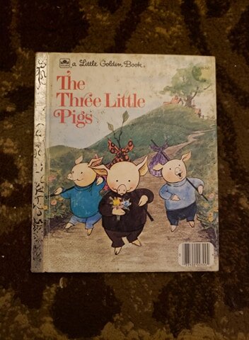 Vintage A Little Golden Book - "The Three Little Pigs"