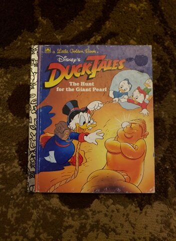 Vintage Disney A Little Golden Book - Duck Tales The Hunt for the Giant Pearl