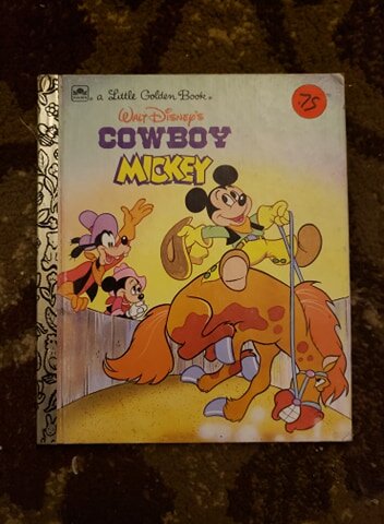 Vintage Disney A Little Golden Book - Cowboy Mickey