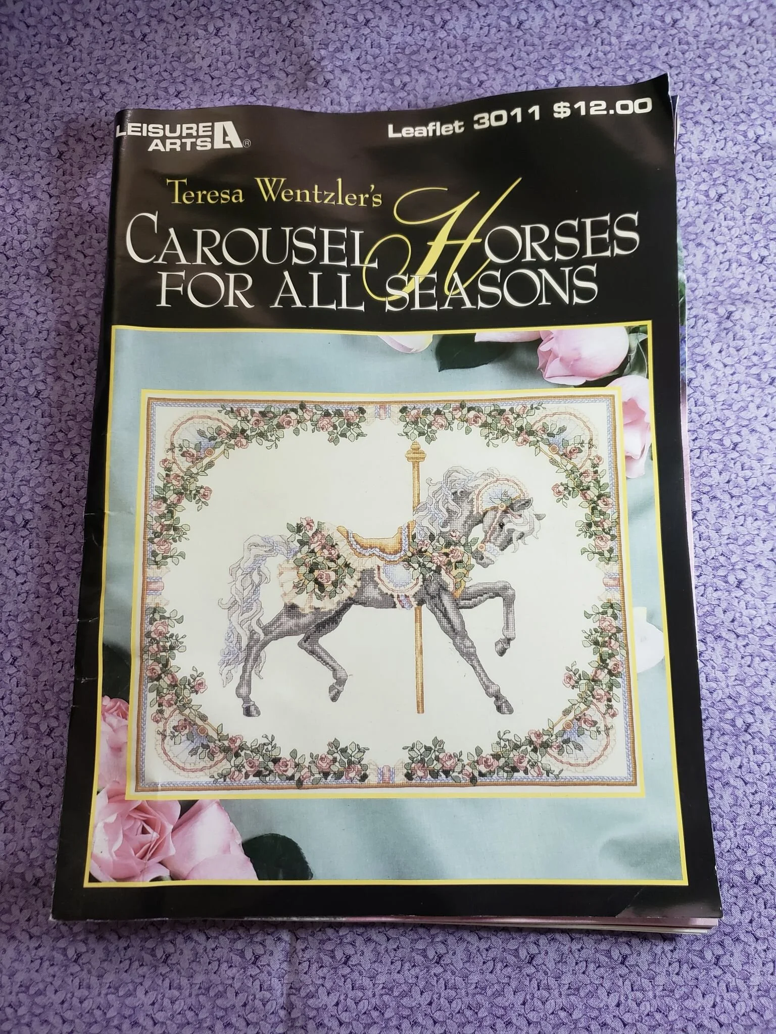 Cross Stitch Patterns - Carousel Horses For All Seasons - 4 Patterns