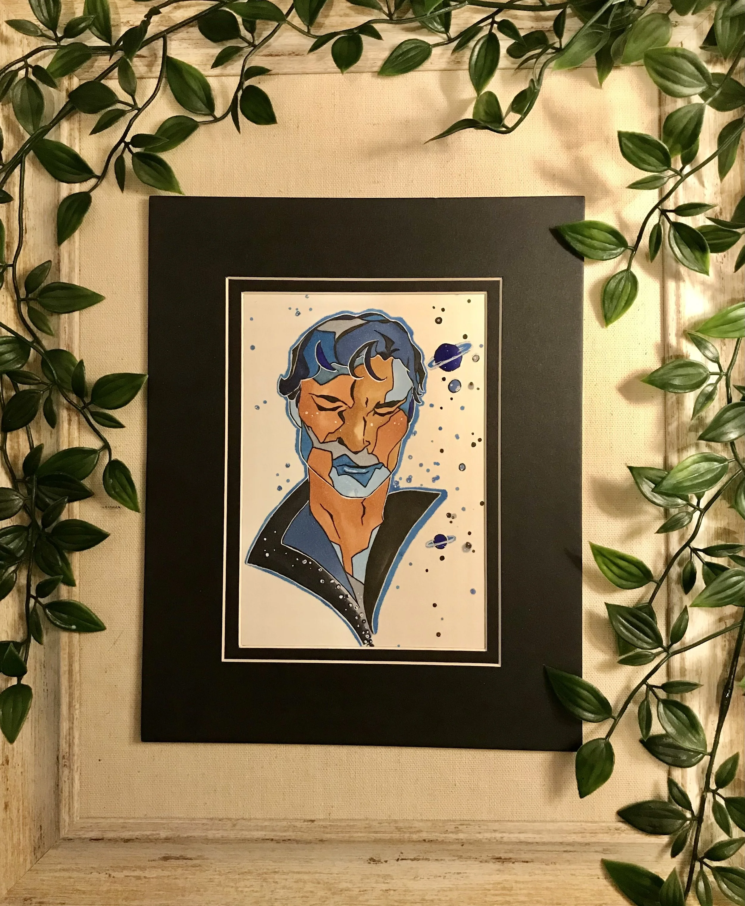 Stained Glass Portrait Sketch By Artist Kayla Klassy