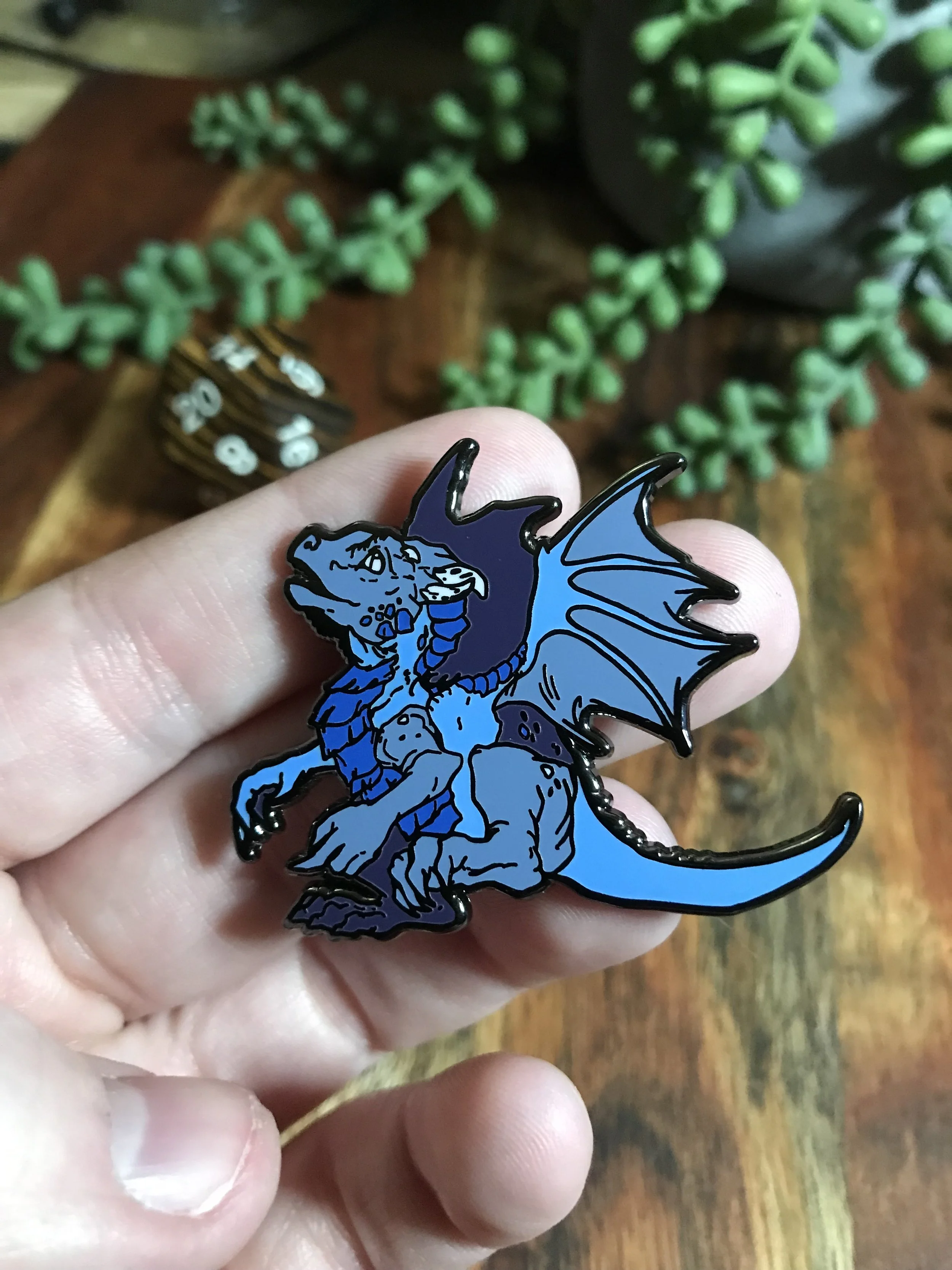 2021 Open Edition Crystal Cavern Drake Hard Enamel Pin - Black Nickel