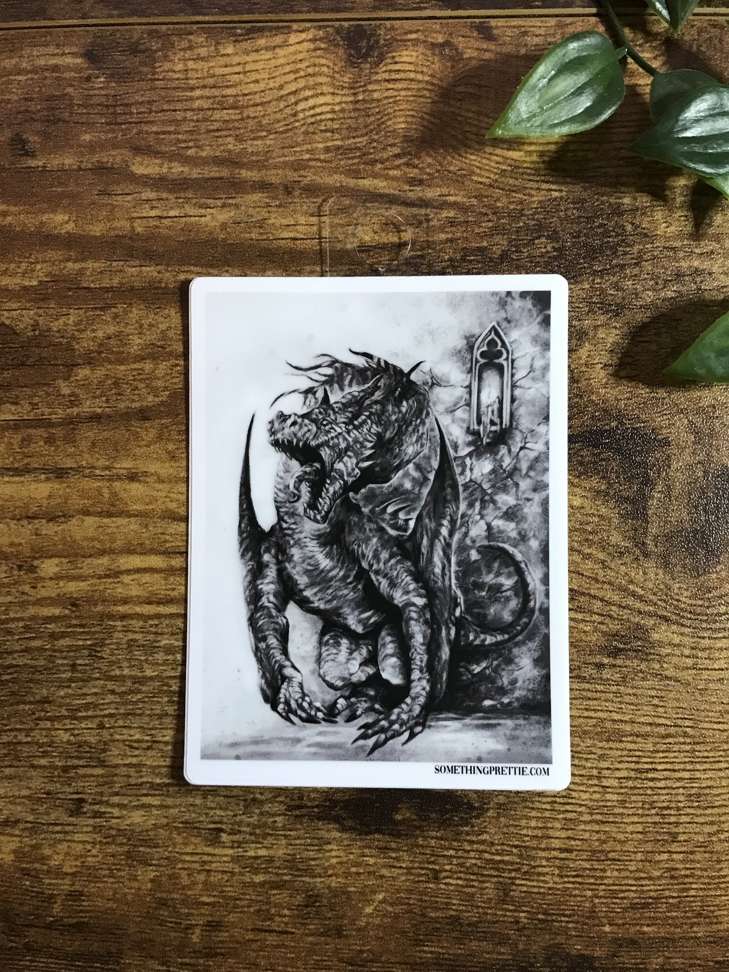 Roaring Dragon Die Cut Sticker By Artist Kayla Klassy