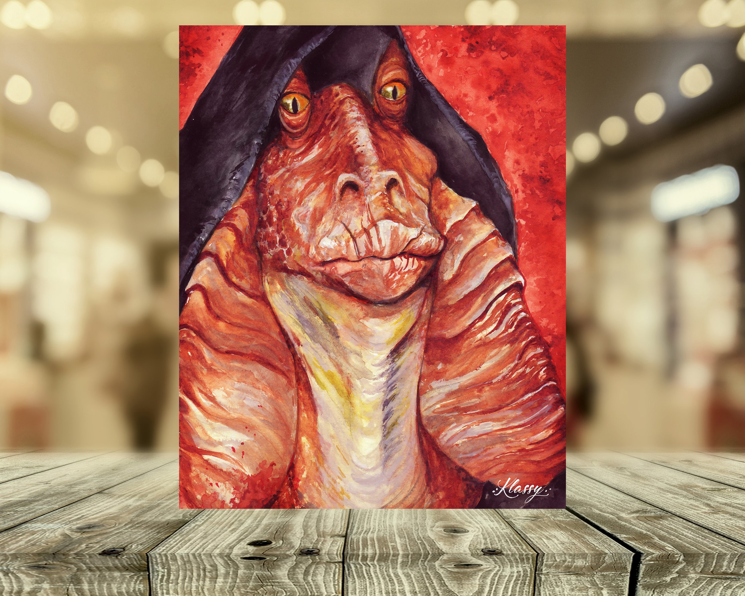 Sith Overlord Darth Binks Fine Art Print By Artist Kayla Klassy