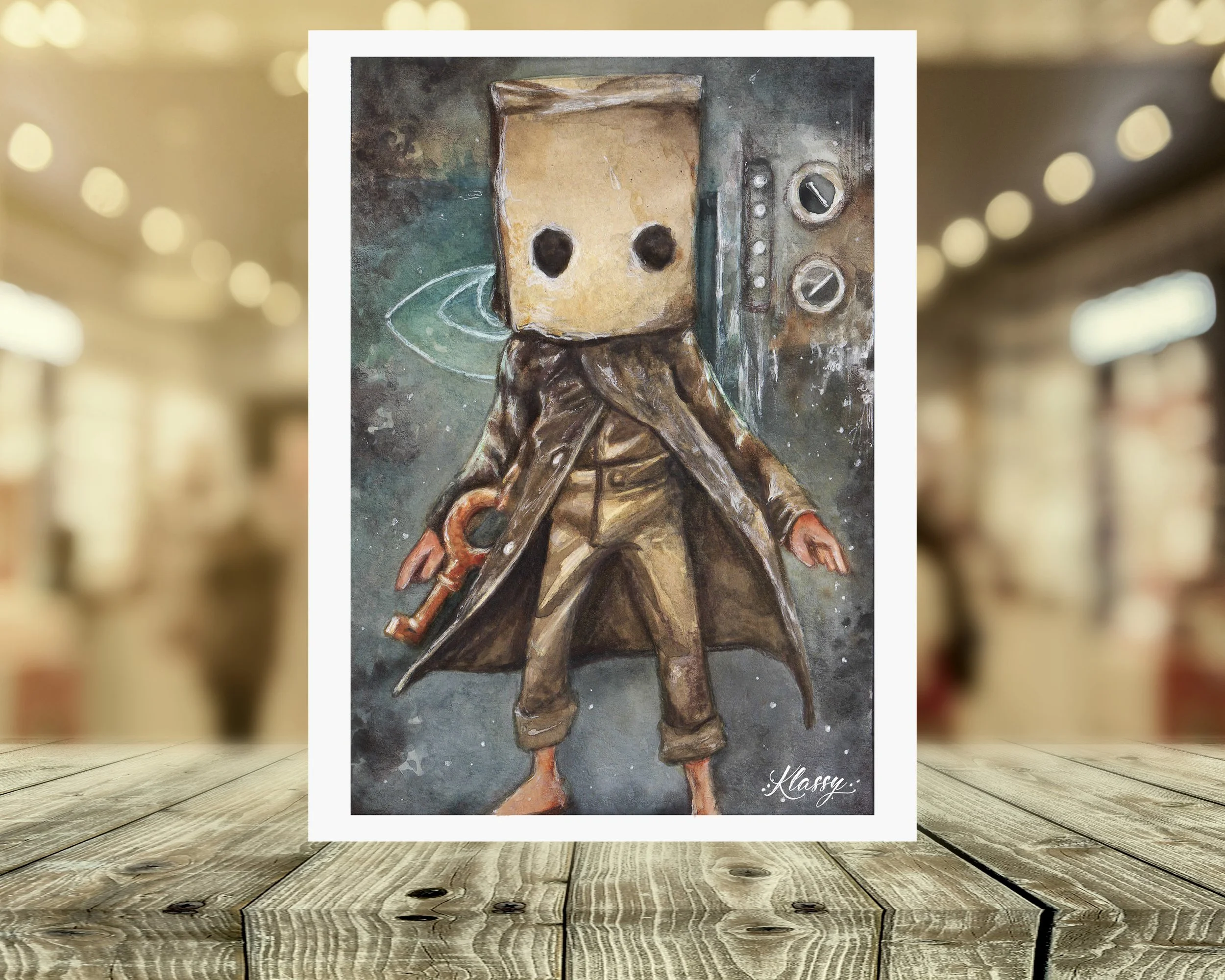 Little Nightmares "Mono" Fine Art Print By Artist Kayla Klassy