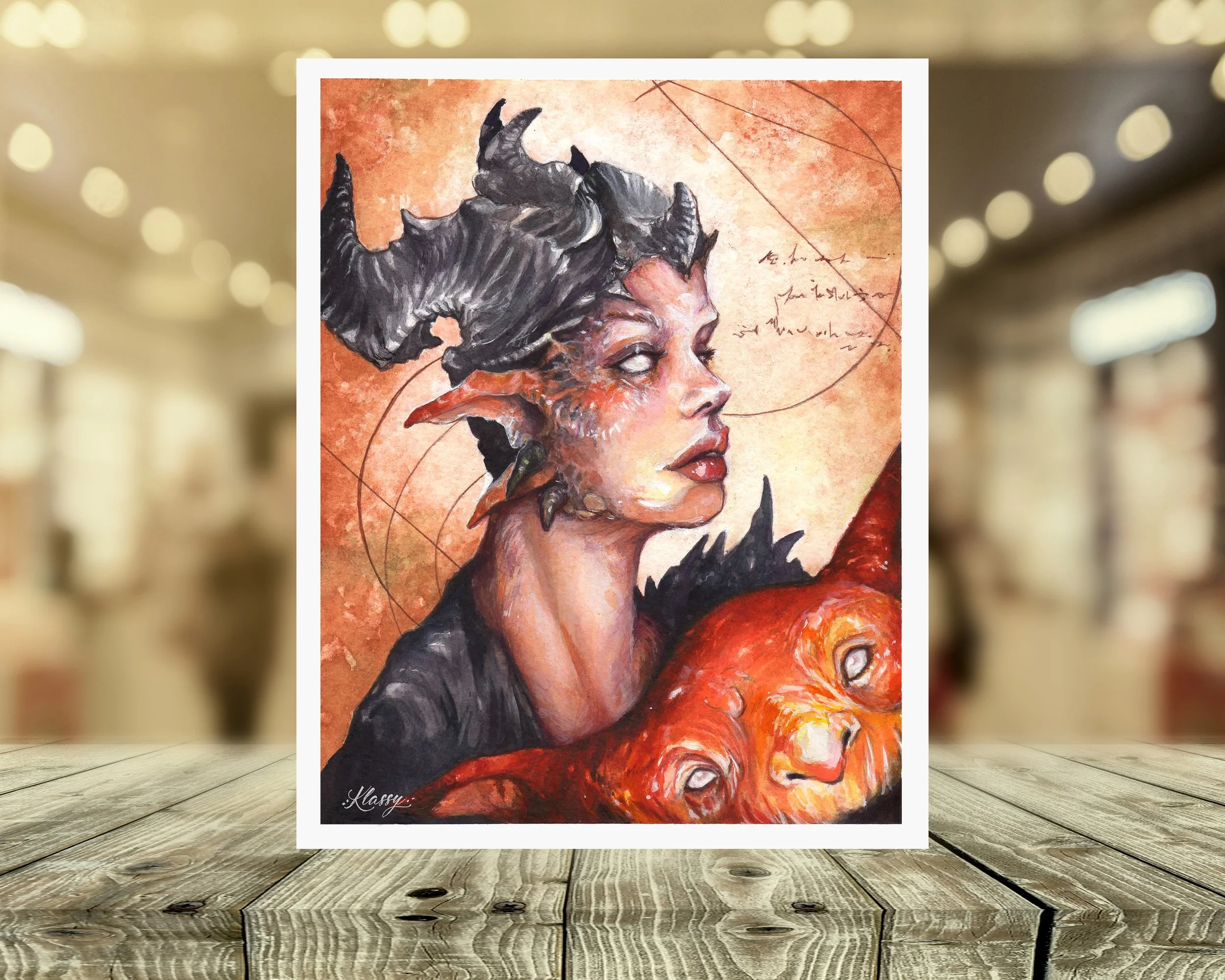 "Goblin Bombed" Fine Art Print By Artist Kayla Klassy