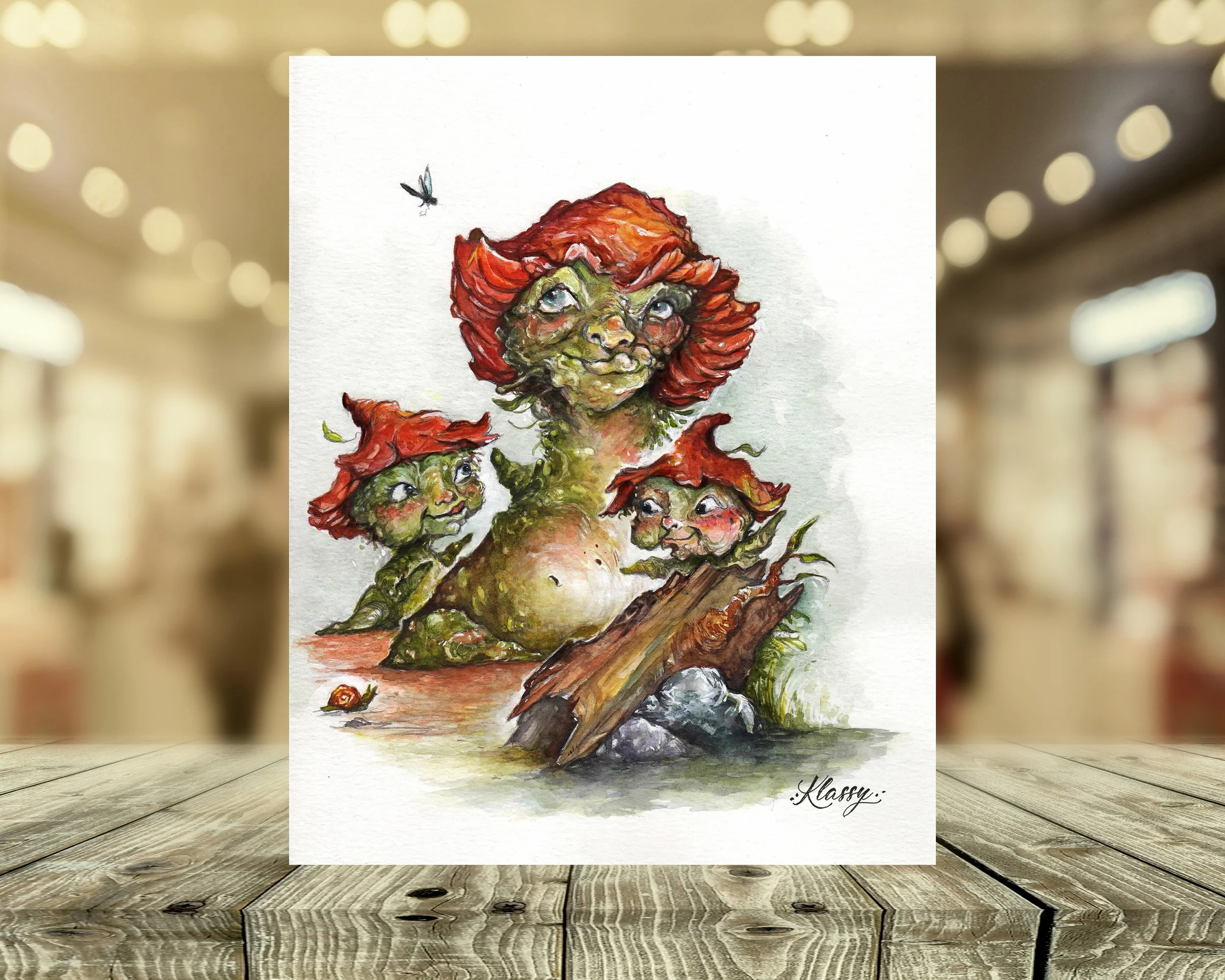 Fungye Family Fine Art Print By Artist Kayla Klassy