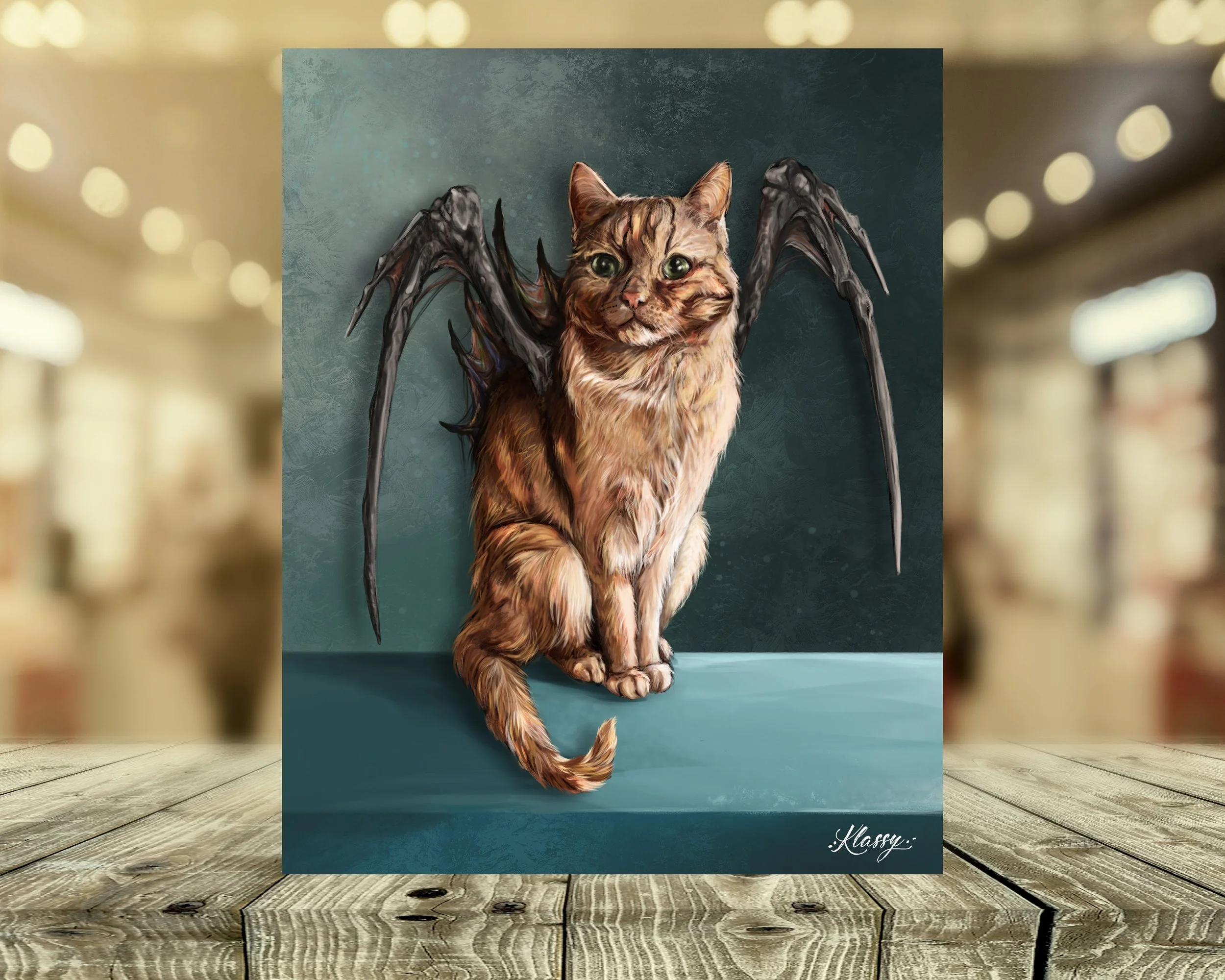 Meownster Series: Meownster #1 "Howard" Fine Art Print By Artist Kayla Klassy