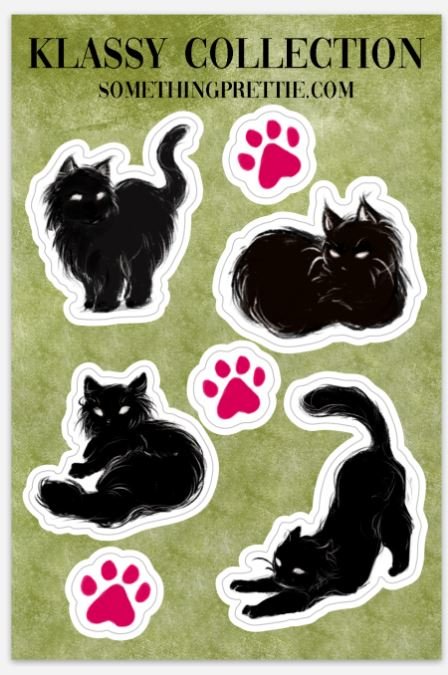 Void Cats Die Cut Vinyl Sticker Sheet
