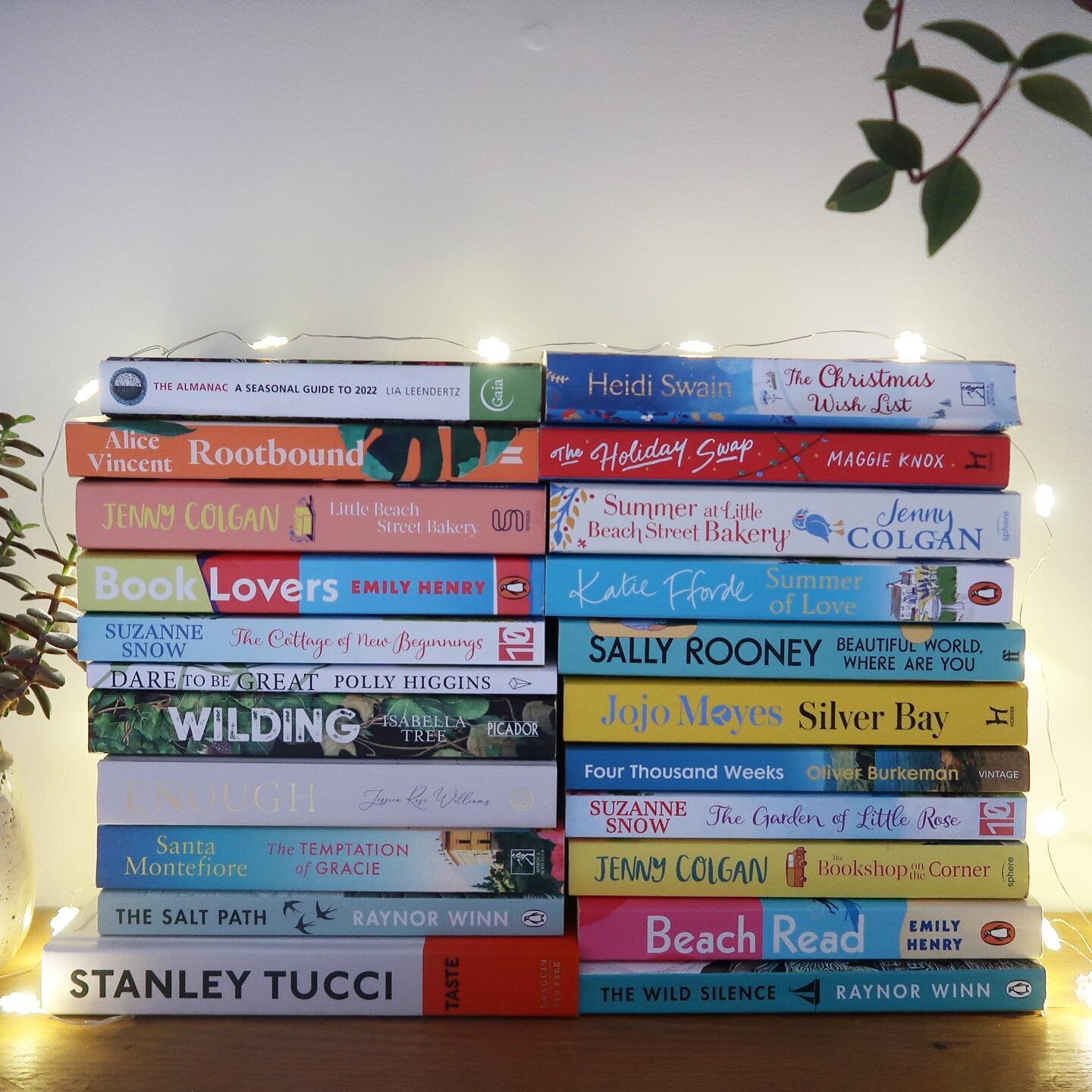 My book stack - 22 books read in 2022&hellip;

I decided this was the year to read more fiction, enjoy cosy feel-good books, and gently grow a new habit of reading. 

It&rsquo;s a big achievement for me. The past few years I&rsquo;ve managed to read 