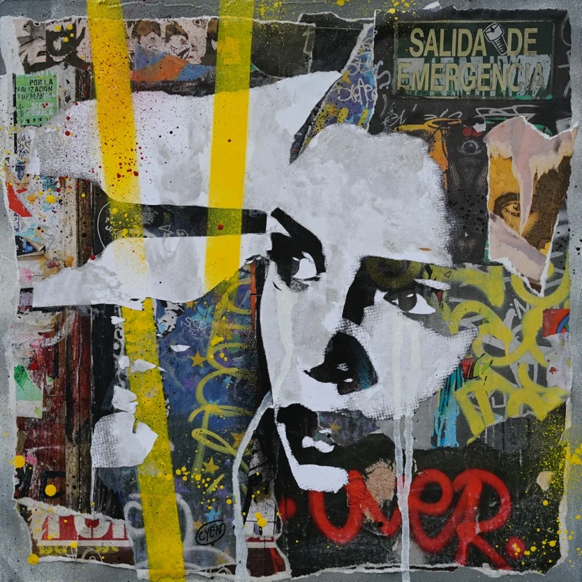 Salida de emergencia, Barcelone / 36x36 cm (VENDU)