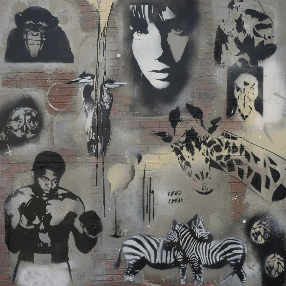 Urban Jungle / 80x80 cm