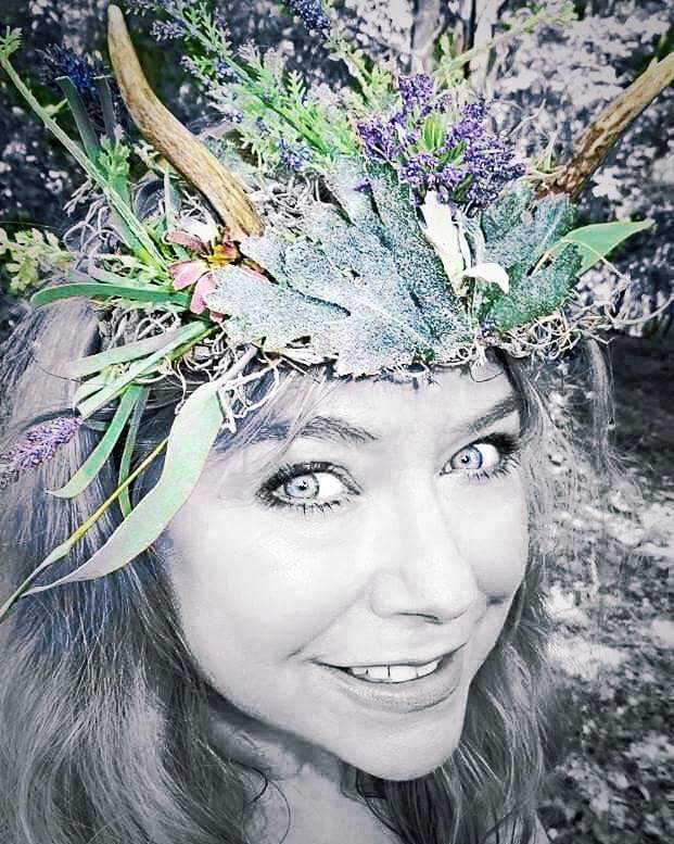 Melisa, rocking her<br>Woodland Crown