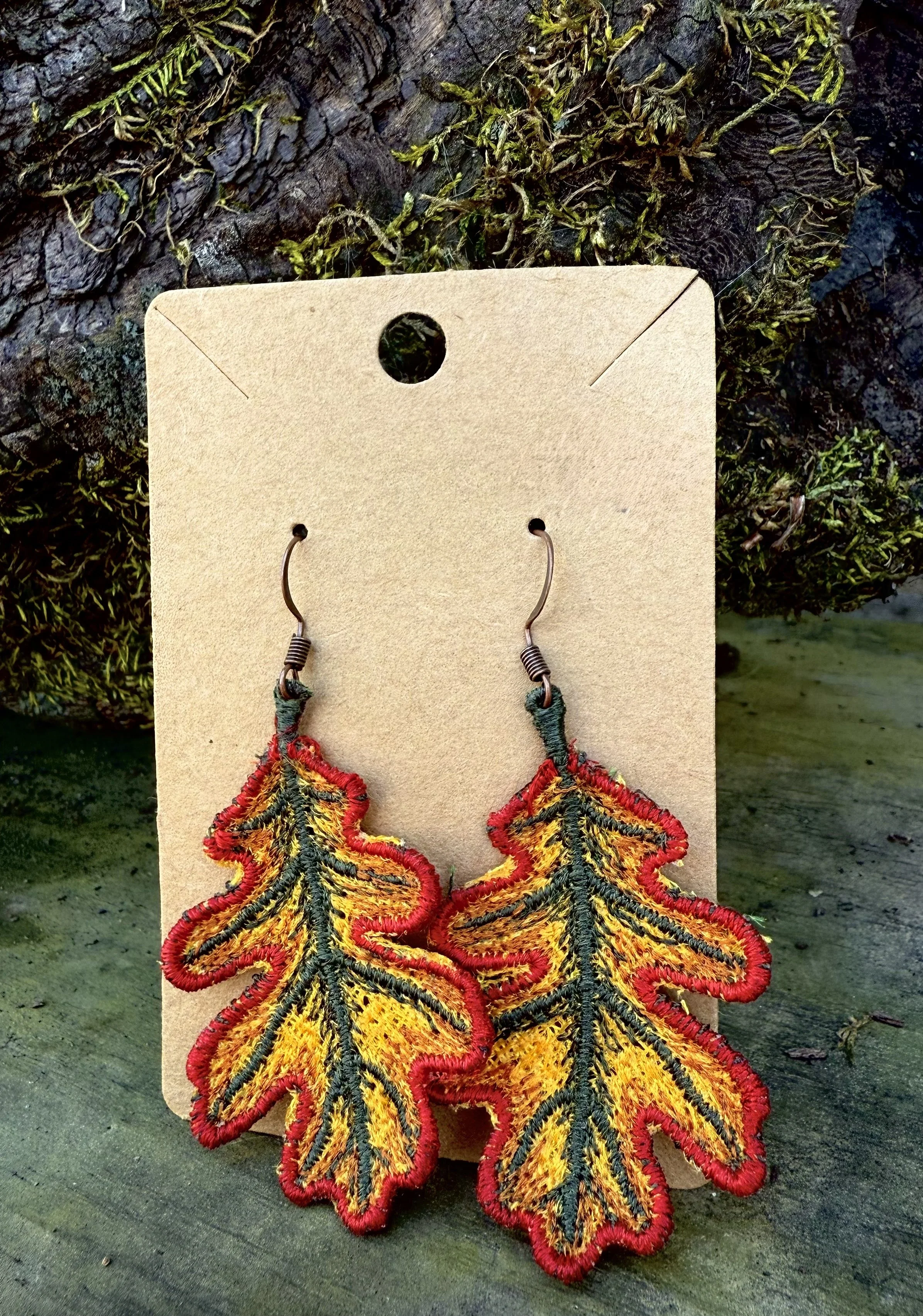 EMBROIDERED EARRINGS
