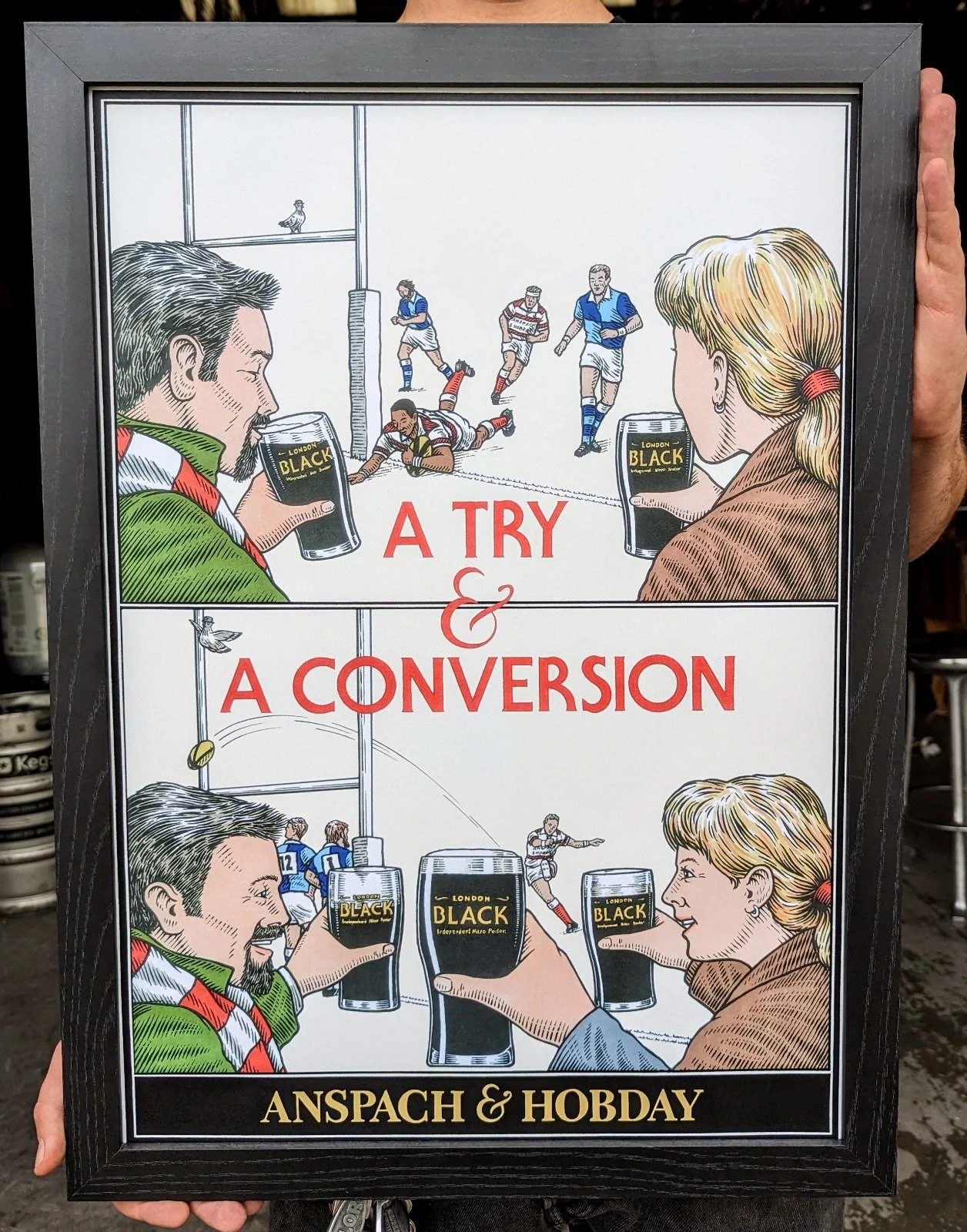 A Try & Conversion - London Black Rugby Poster.jpeg