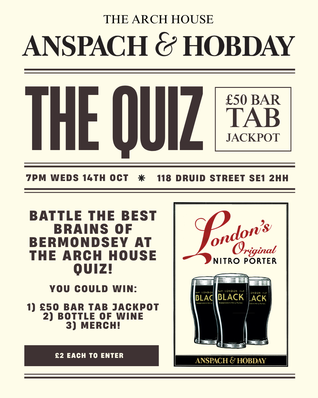 The Arch House Fortnightly Quiz! (Next Quiz 14th Oct)