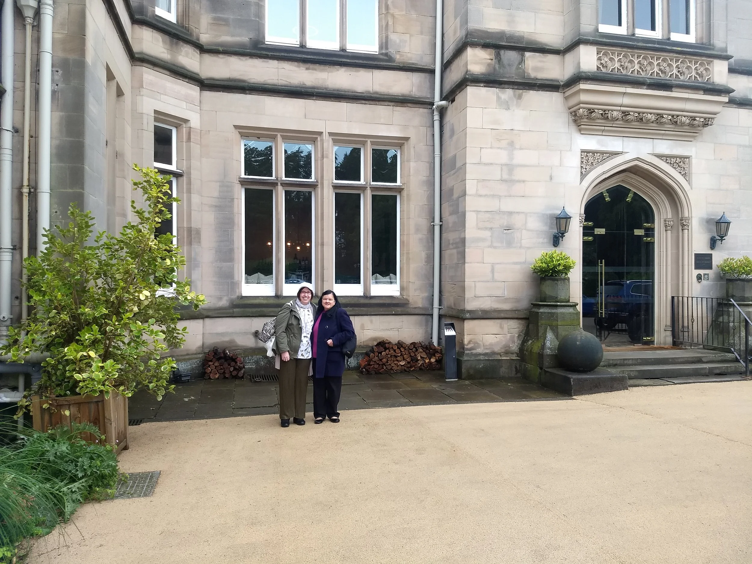 Me and Kathy outside Hampton Manor