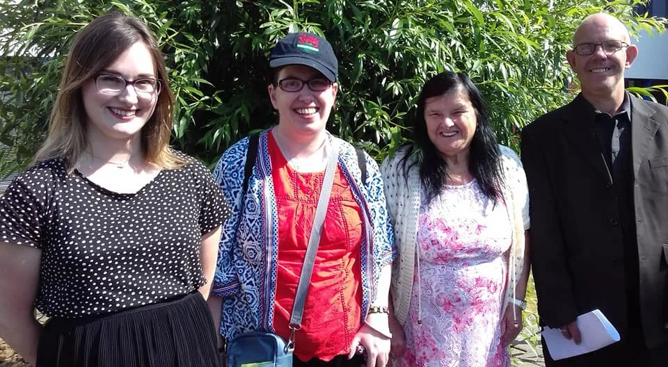 Claire, myself, Kathy and Colom at the OU SHLD Conference