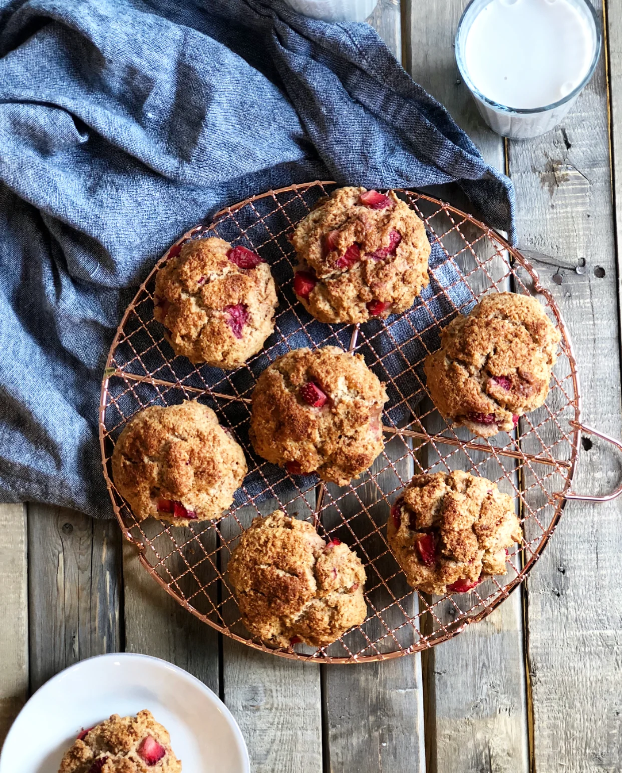 Strawberry Graham Scones - Sustained Kitchen