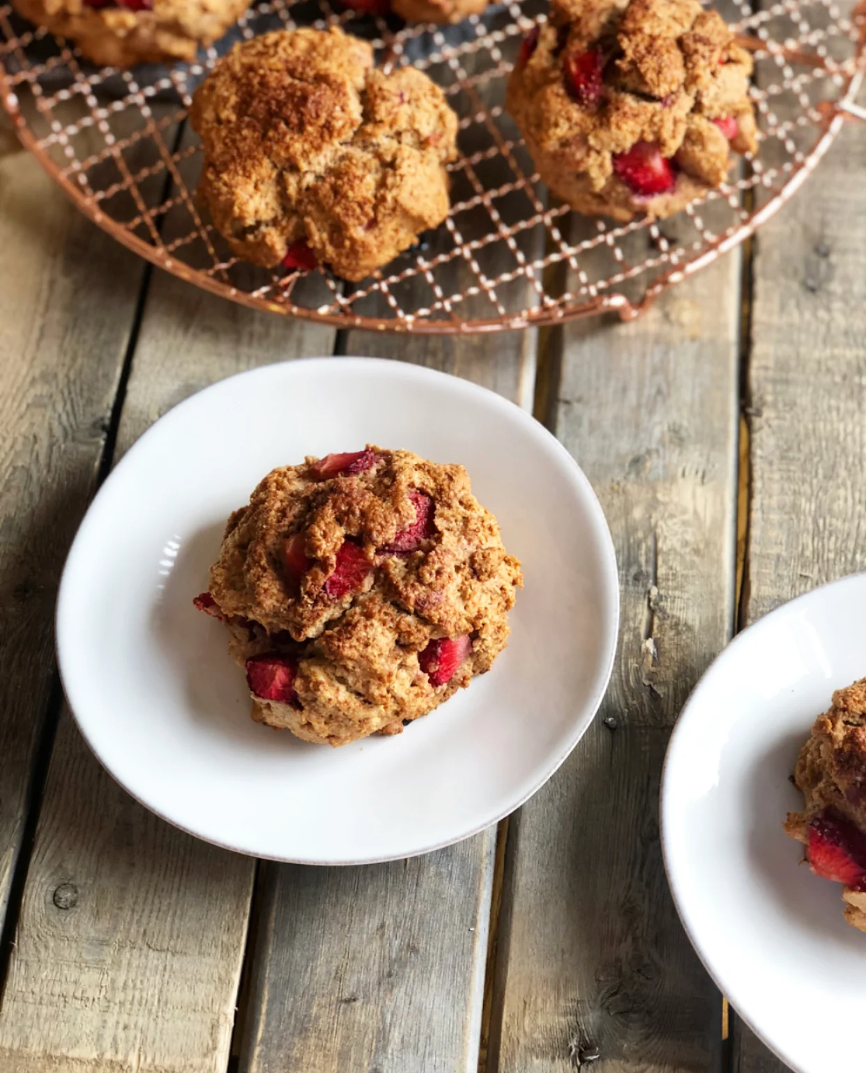 Strawberry Graham Scones - Sustained Kitchen