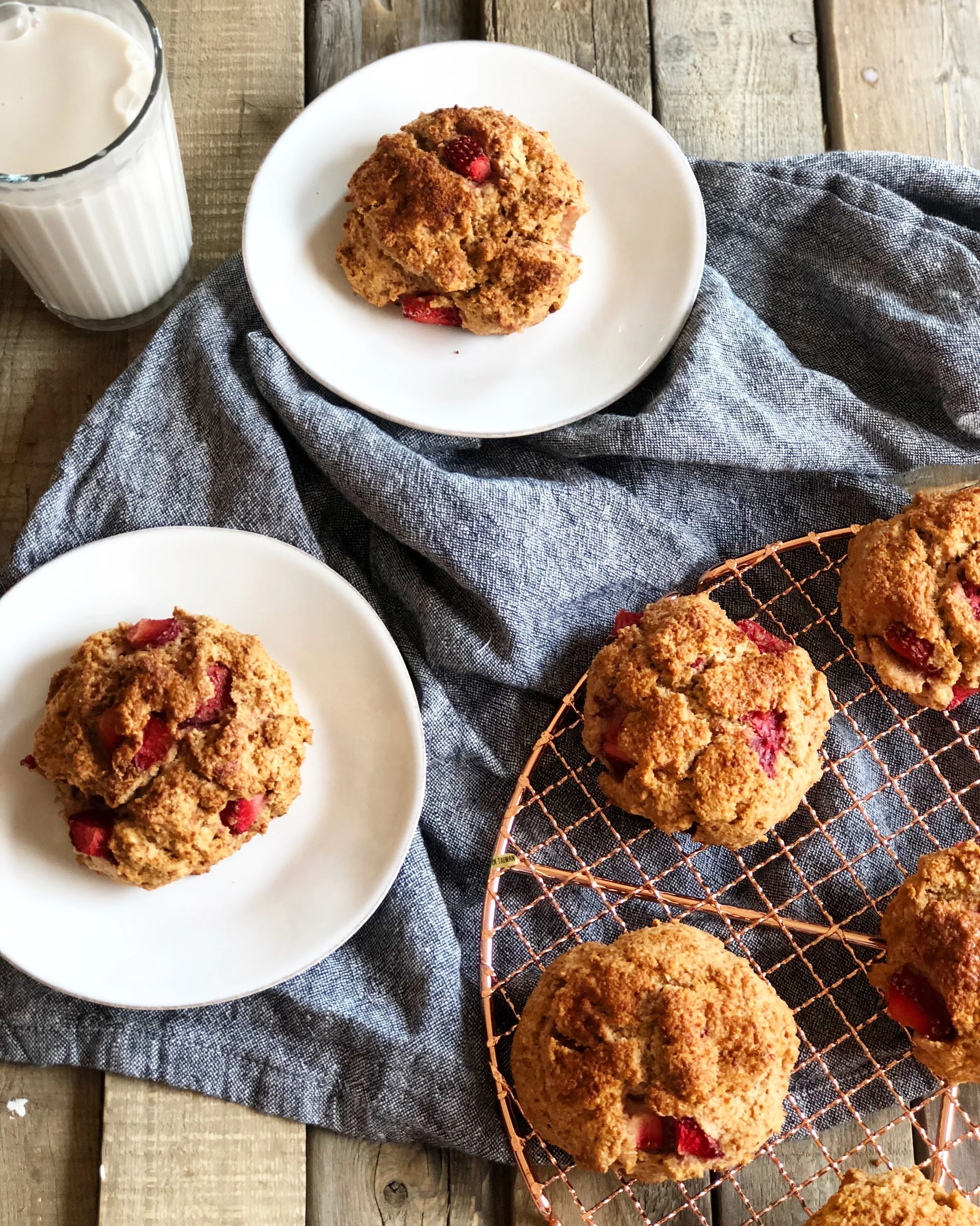 Strawberry Graham Scones - Sustained Kitchen