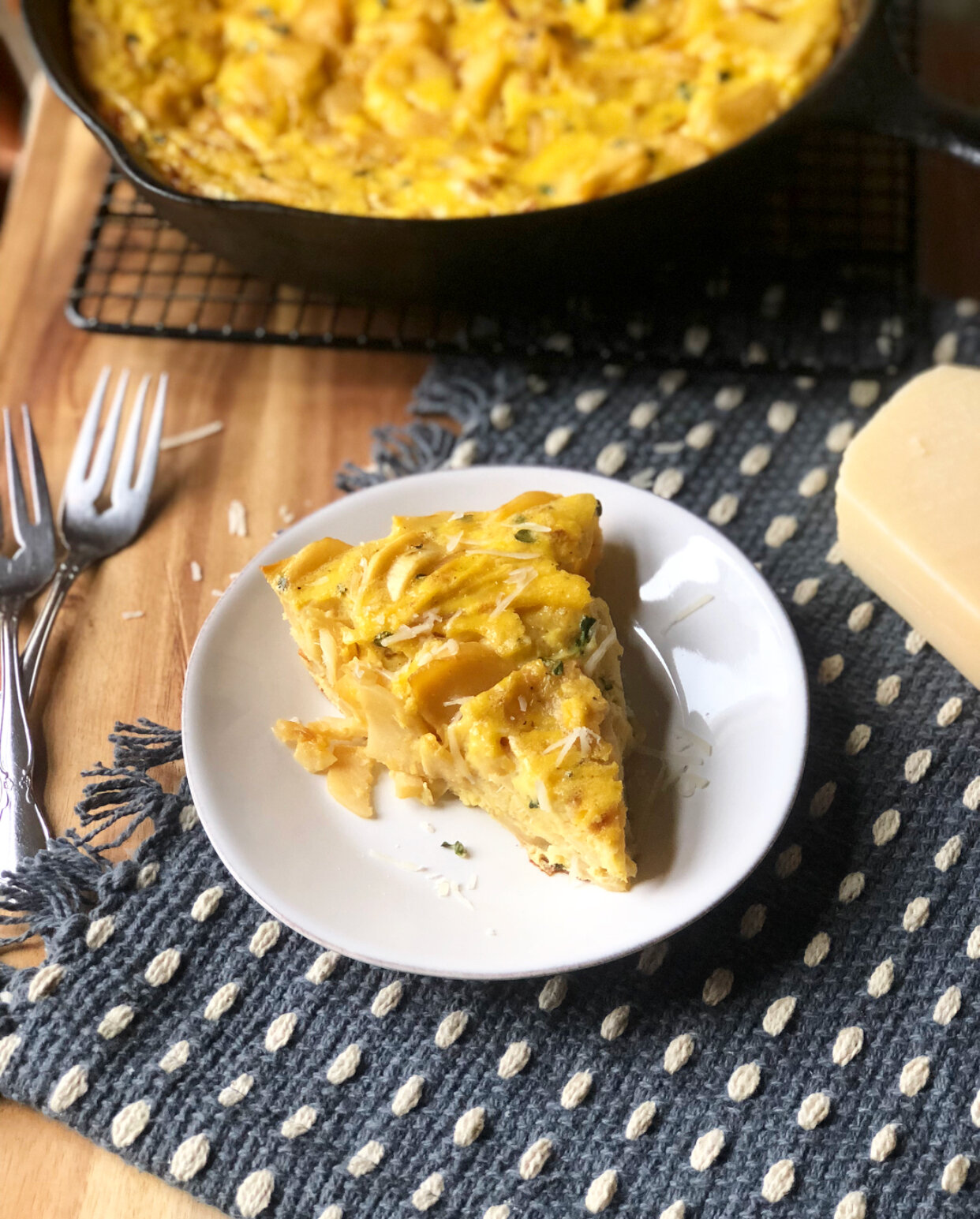 Caramelized Onion and Parsnip Frittata