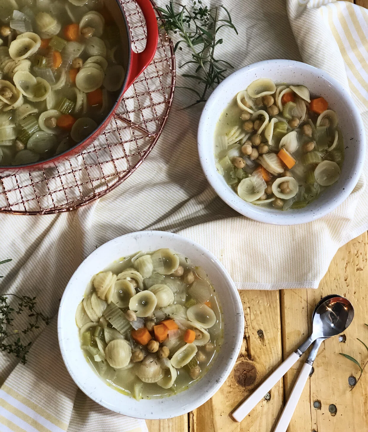 Chickpea Noodle Soup