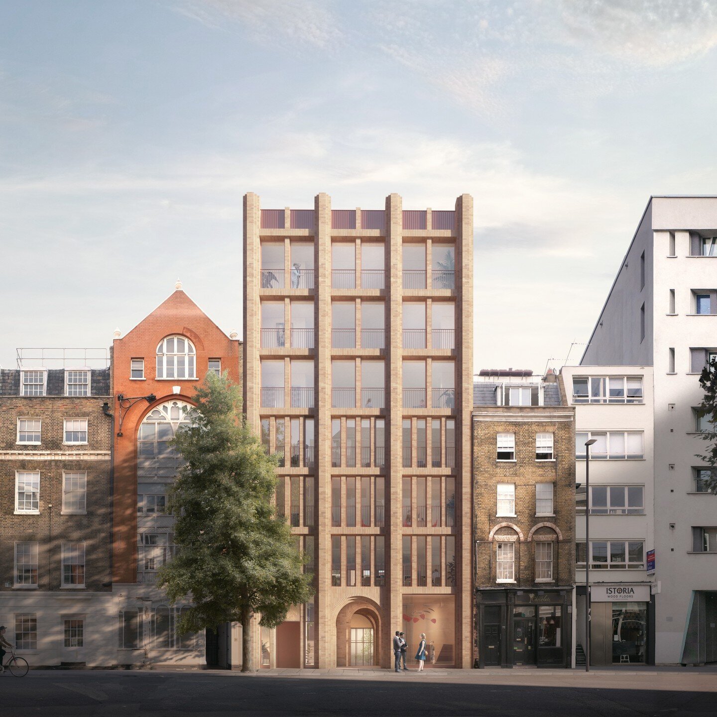 Planning permission has been granted, November 2023, for our proposals to retain, refurbish and extend an existing 1960&rsquo;s commercial building on St John&rsquo;s Street in Clerkenwell, London. 

Working collaboratively with our client across a s