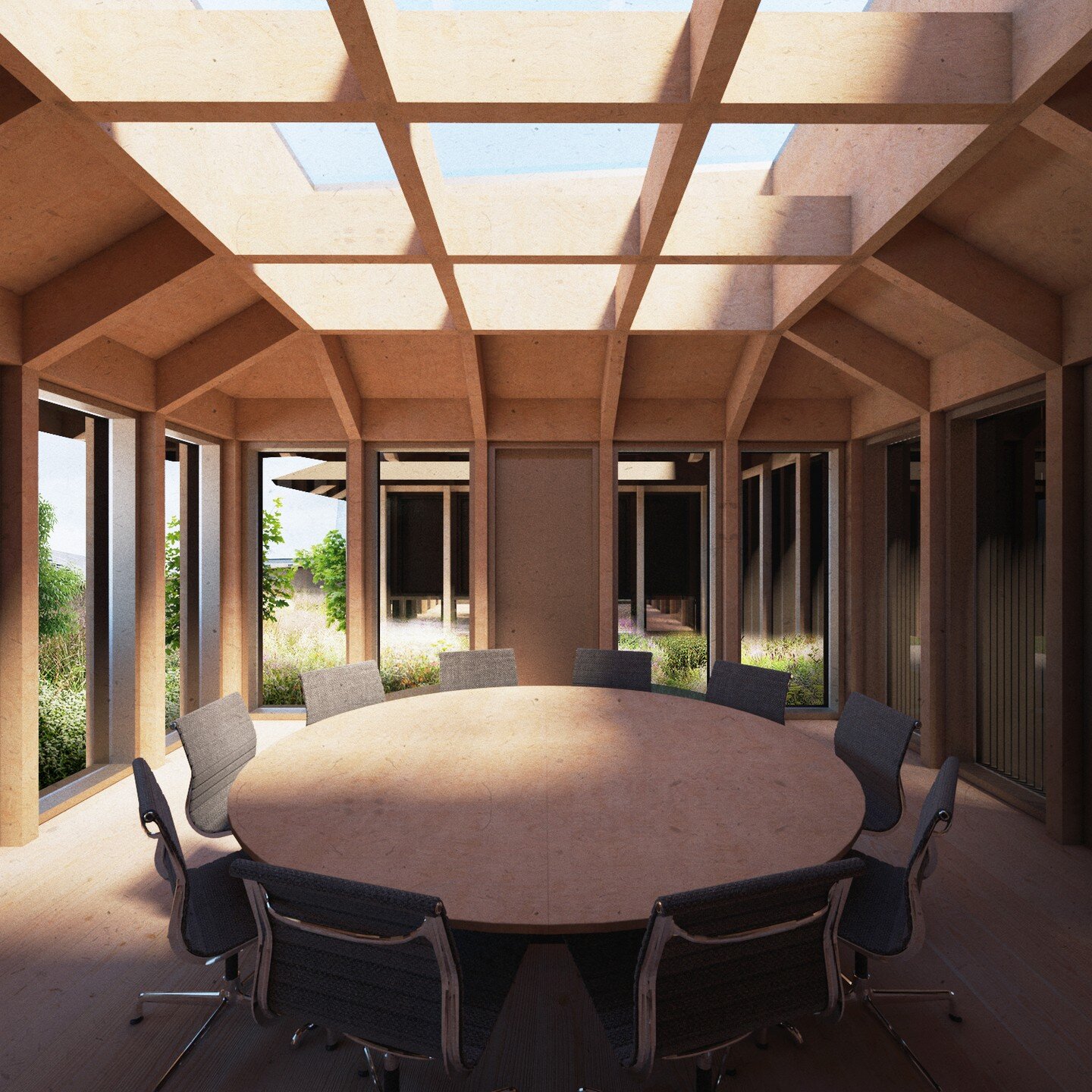 TDO studio&rsquo;s interest in off-site manufacture and MMC is continuing with our research into a system of panellised components that can be arranged to construct workspace extensions to existing buildings utilising regenerative natural materials w