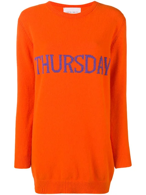 ALBERTA FERRETTI<br>Thursday sweater dress
