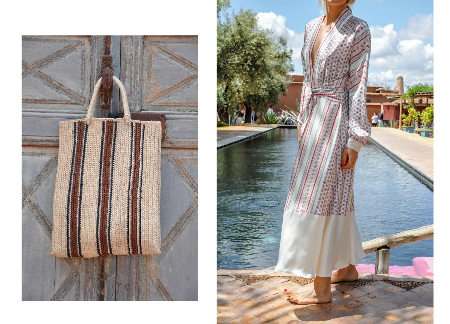 Tasche: Gabriele Frantzen, Kleid: Philosophy di Lorenzo Serafini