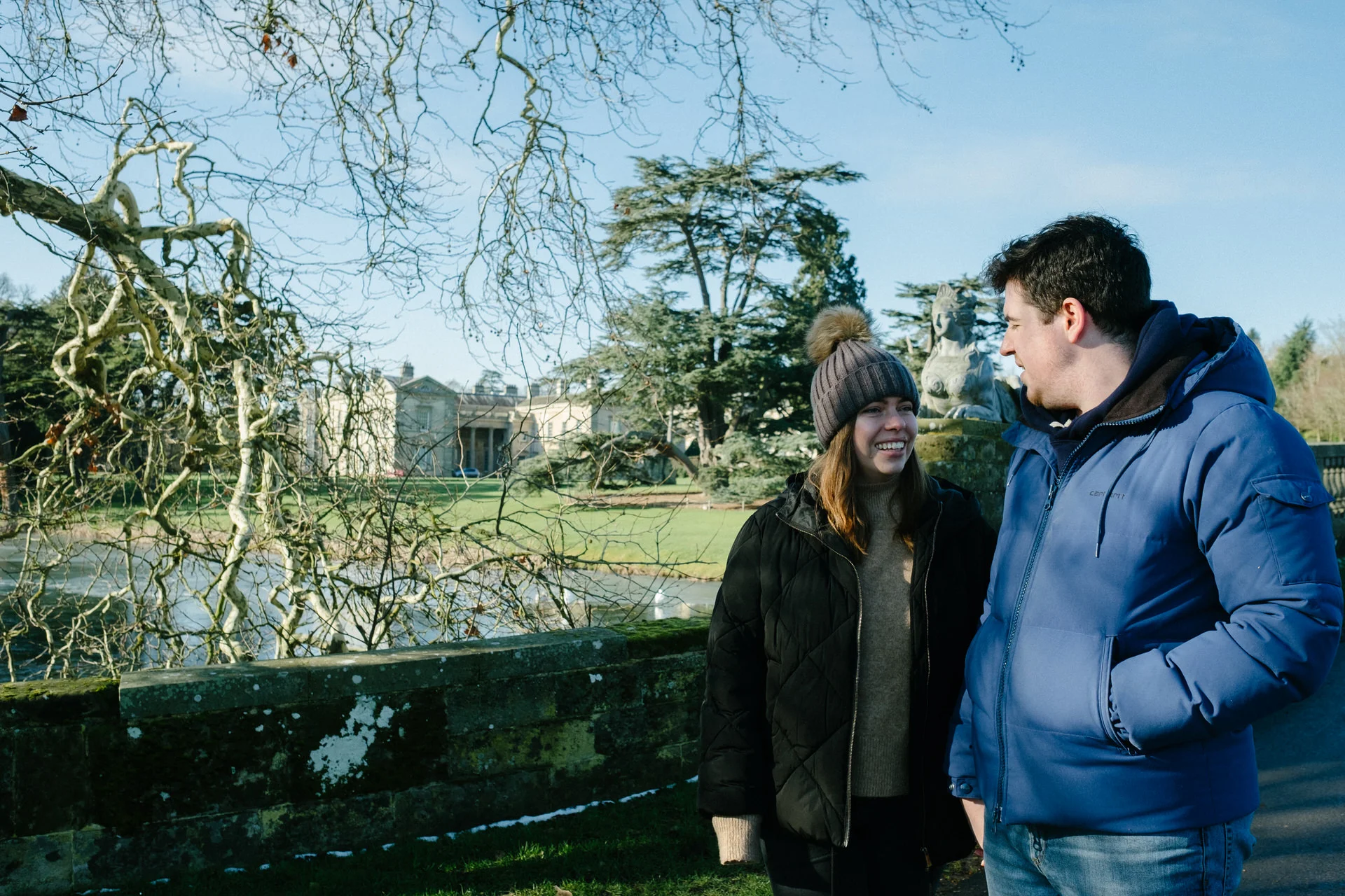 Dan & Ell's engagement photos at Compton Verney Gallery