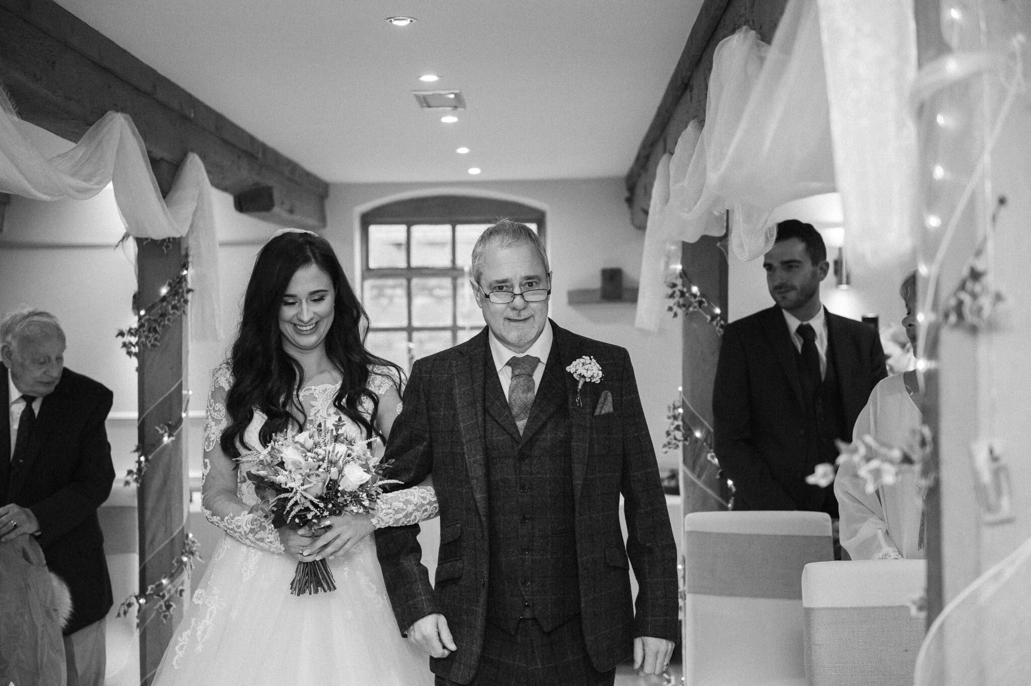 15 The Mill Stone staffordshire Wedding photographer BW.jpg